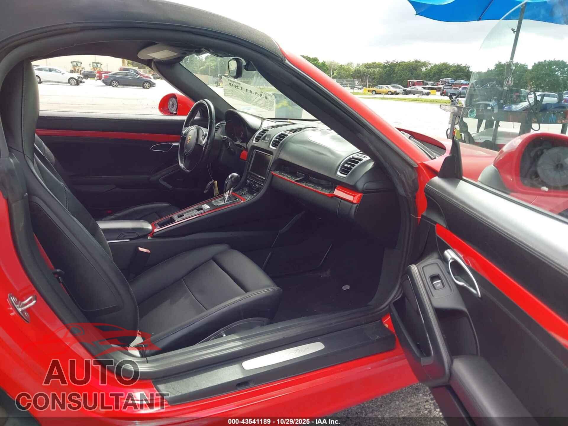 PORSCHE BOXSTER 2015 - WP0CA2A84FS120410