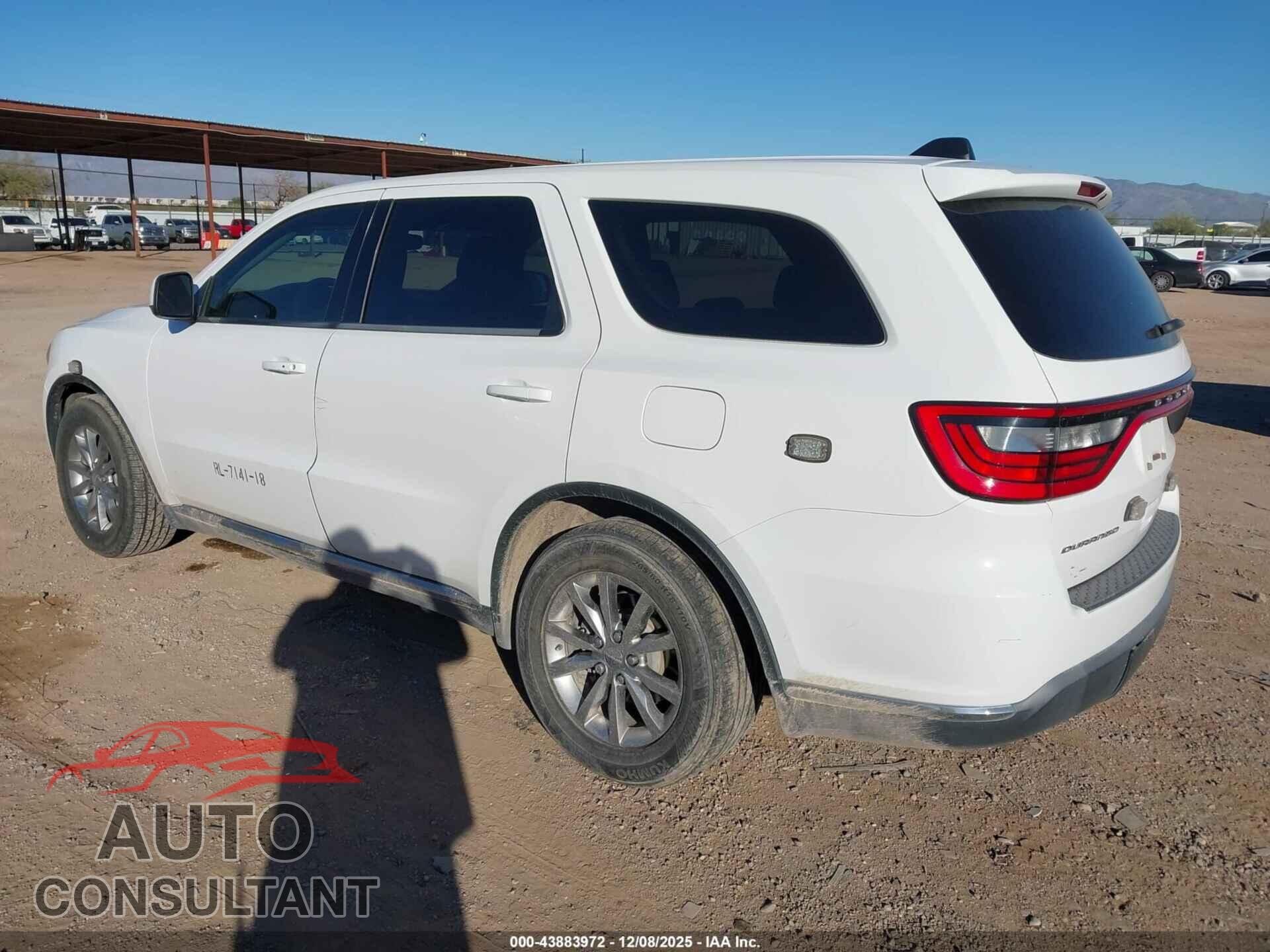 DODGE DURANGO 2018 - 1C4RDHAG3JC157446