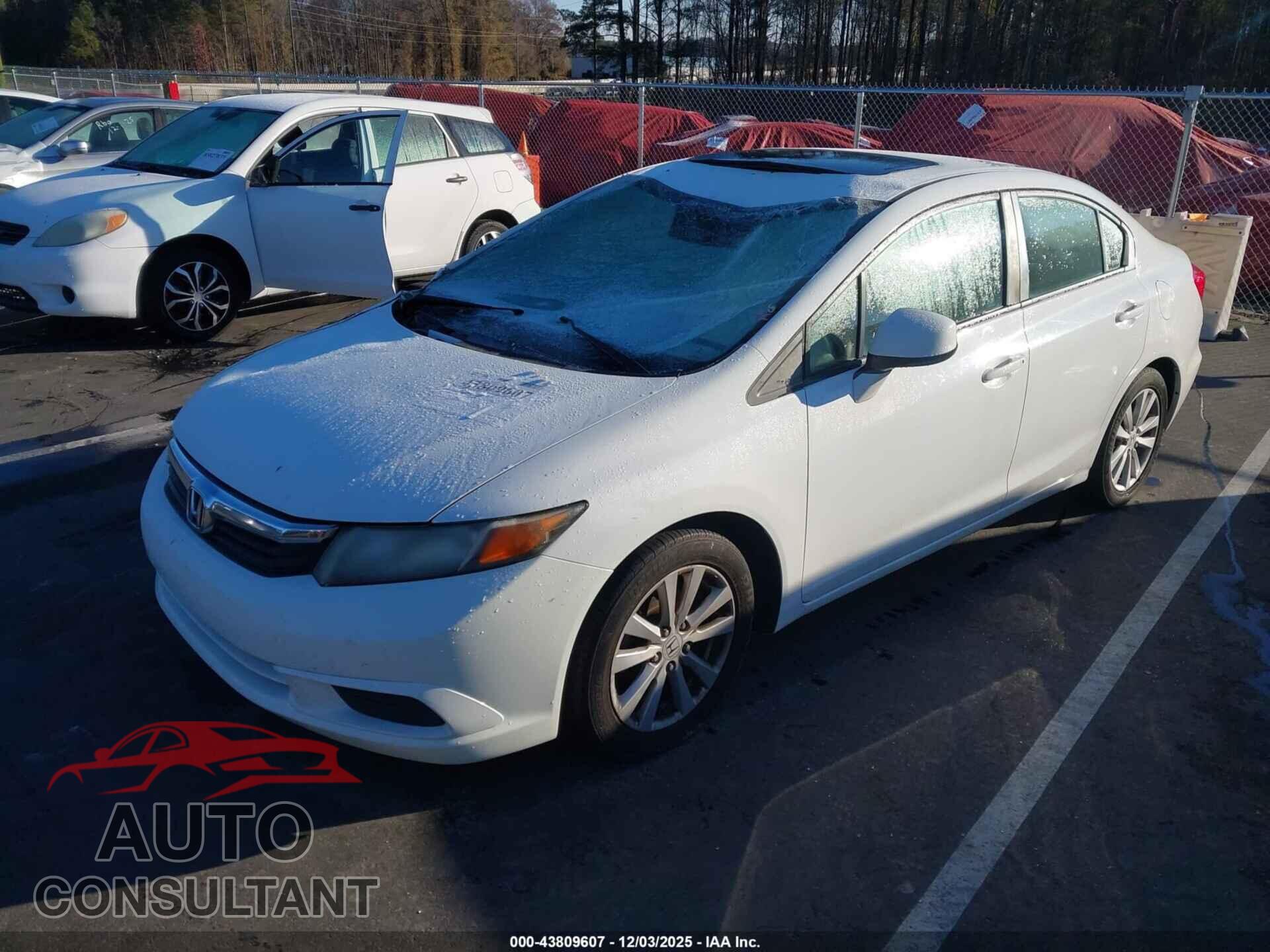 HONDA CIVIC 2012 - 19XFB2F82CE101503