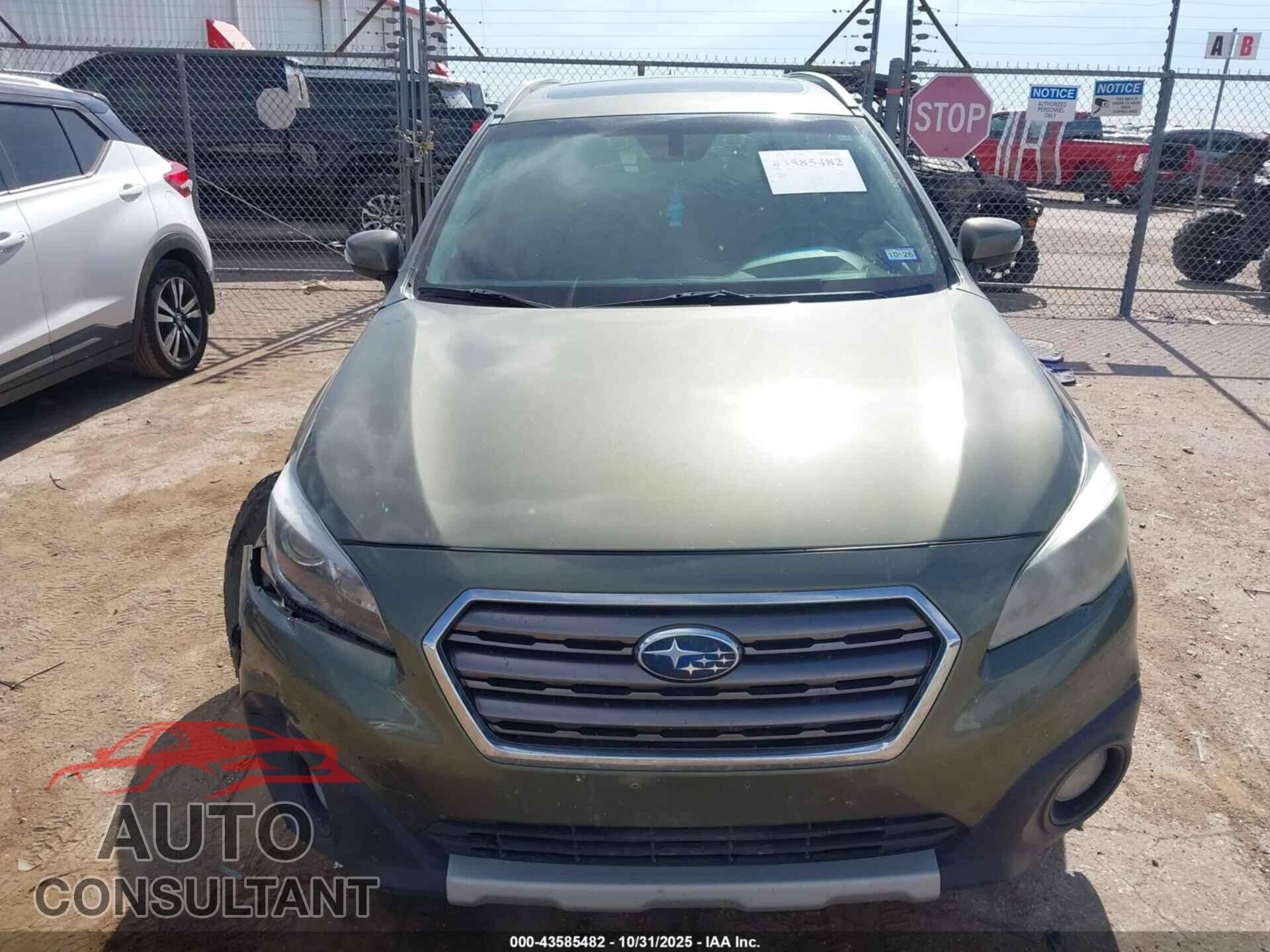 SUBARU OUTBACK 2017 - 4S4BSETC0H3210531