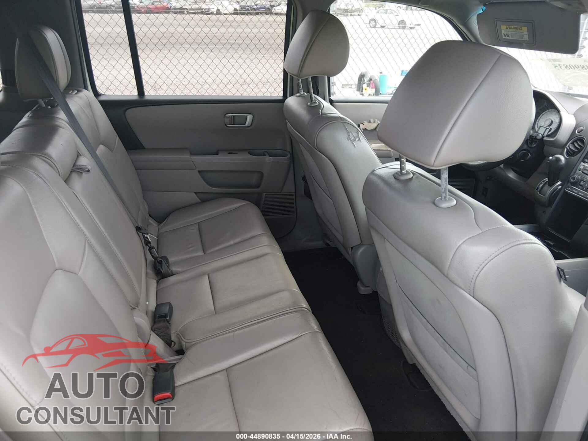 HONDA PILOT 2012 - 5FNYF3H58CB014432