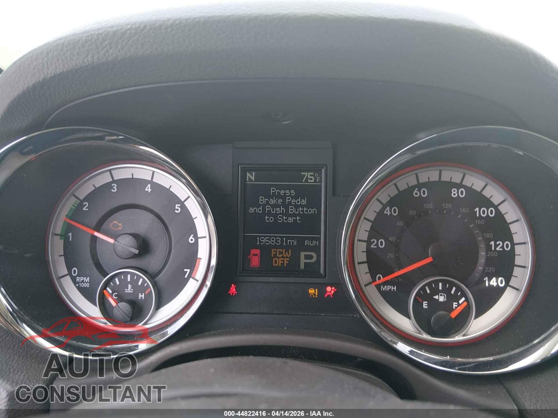 DODGE DURANGO 2011 - 1D4RD4GG8BC598462