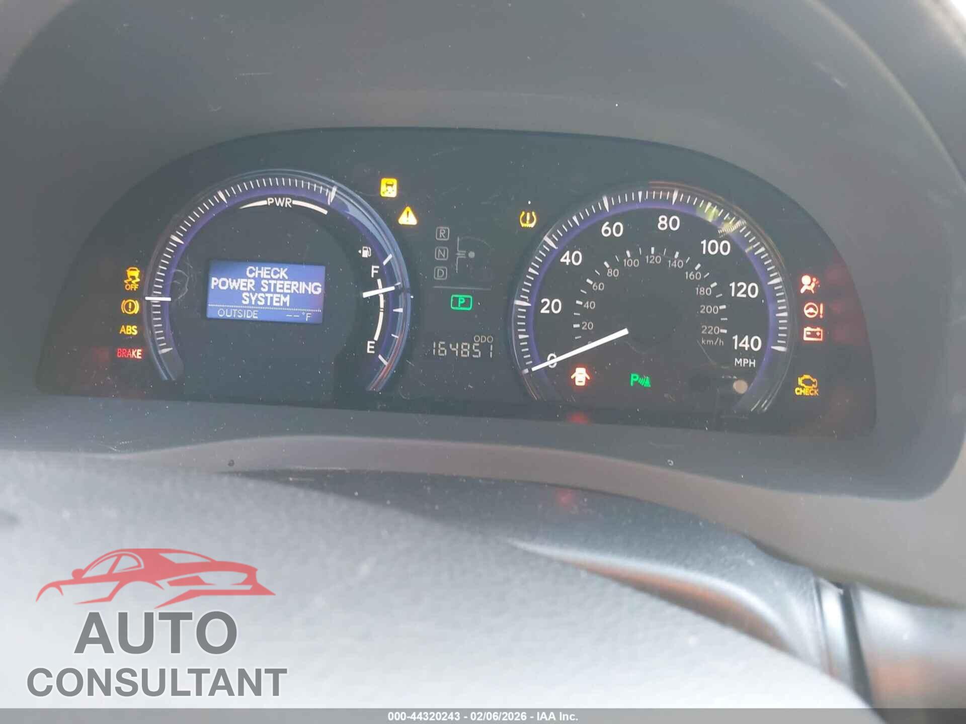LEXUS HS 250H 2010 - JTHBB1BA3A2015983