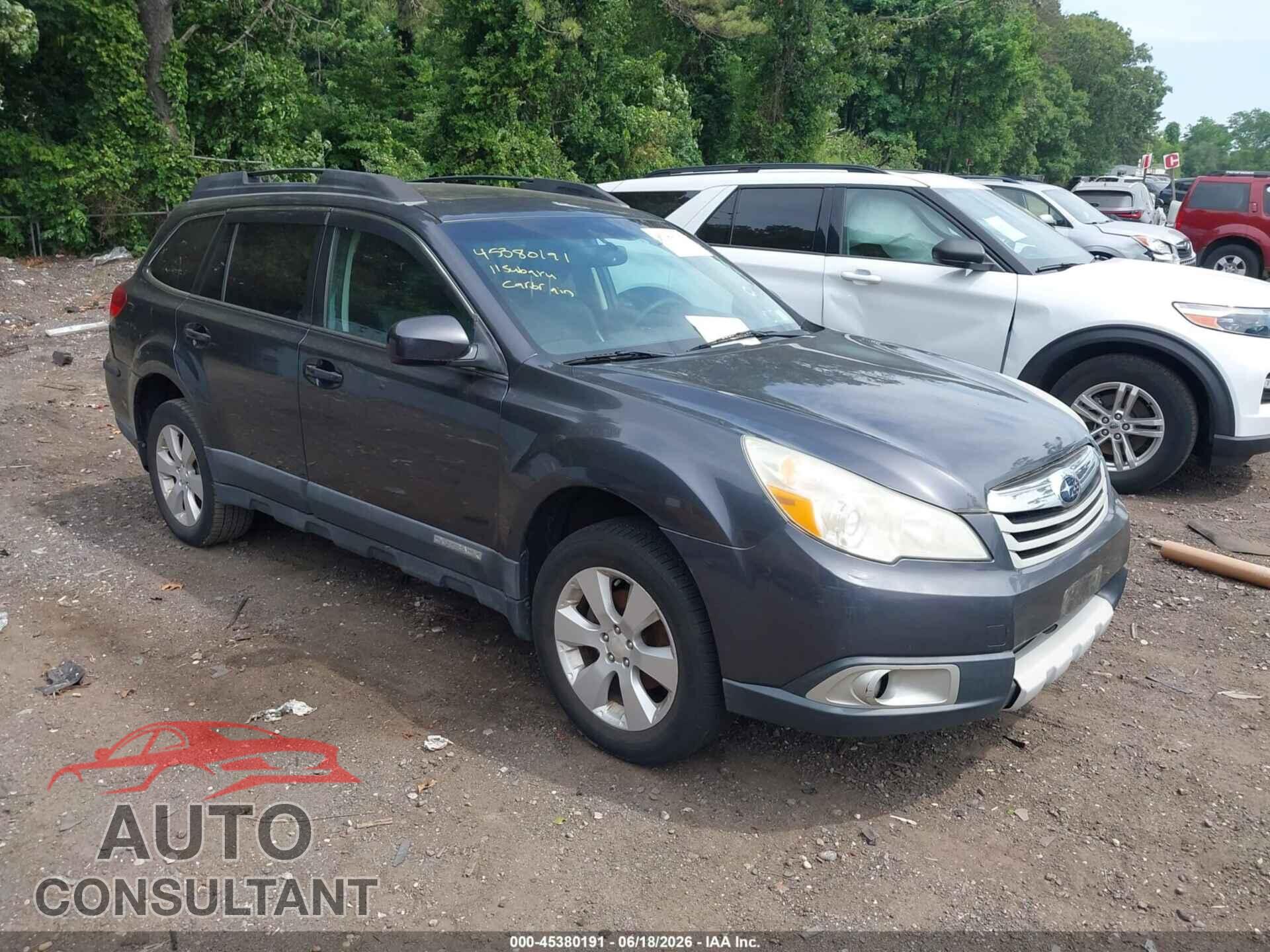SUBARU OUTBACK 2011 - 4S4BRBLC8B3352322