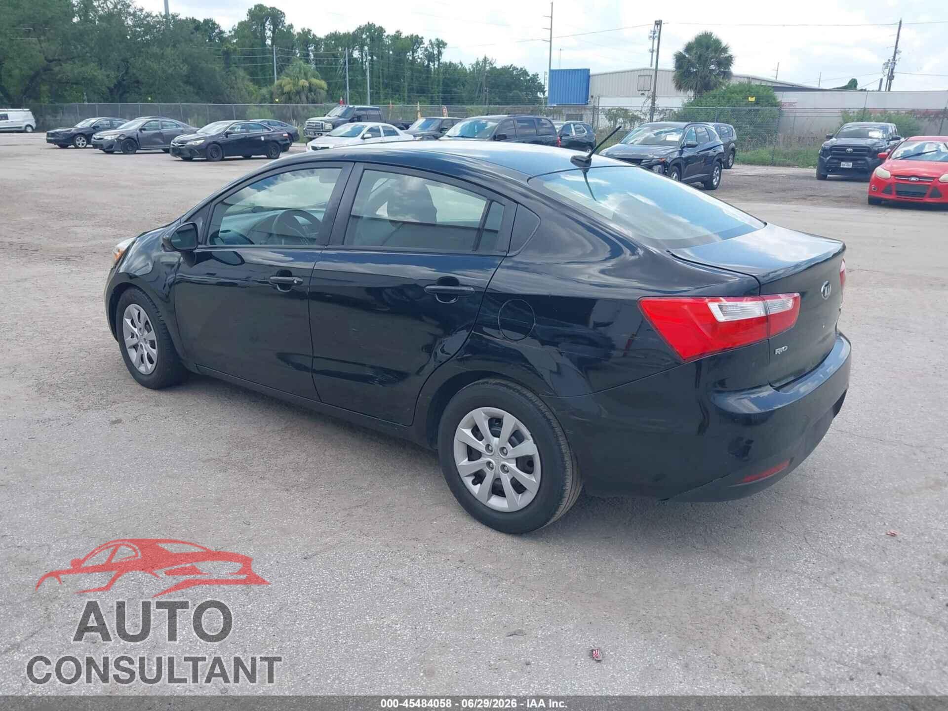KIA RIO 2013 - KNADN4A34D6193496
