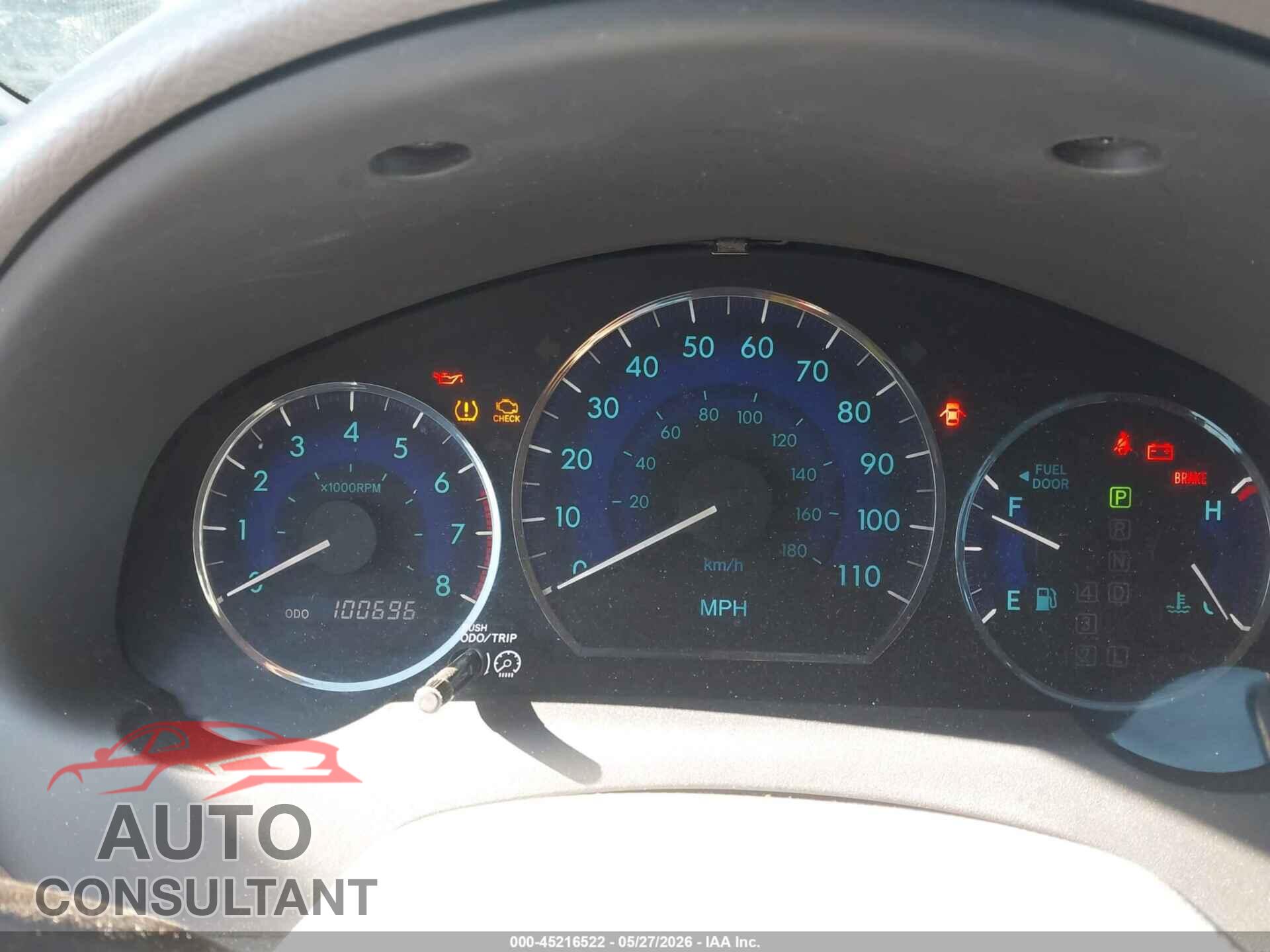 TOYOTA SIENNA 2010 - 5TDYK4CC4AS318843