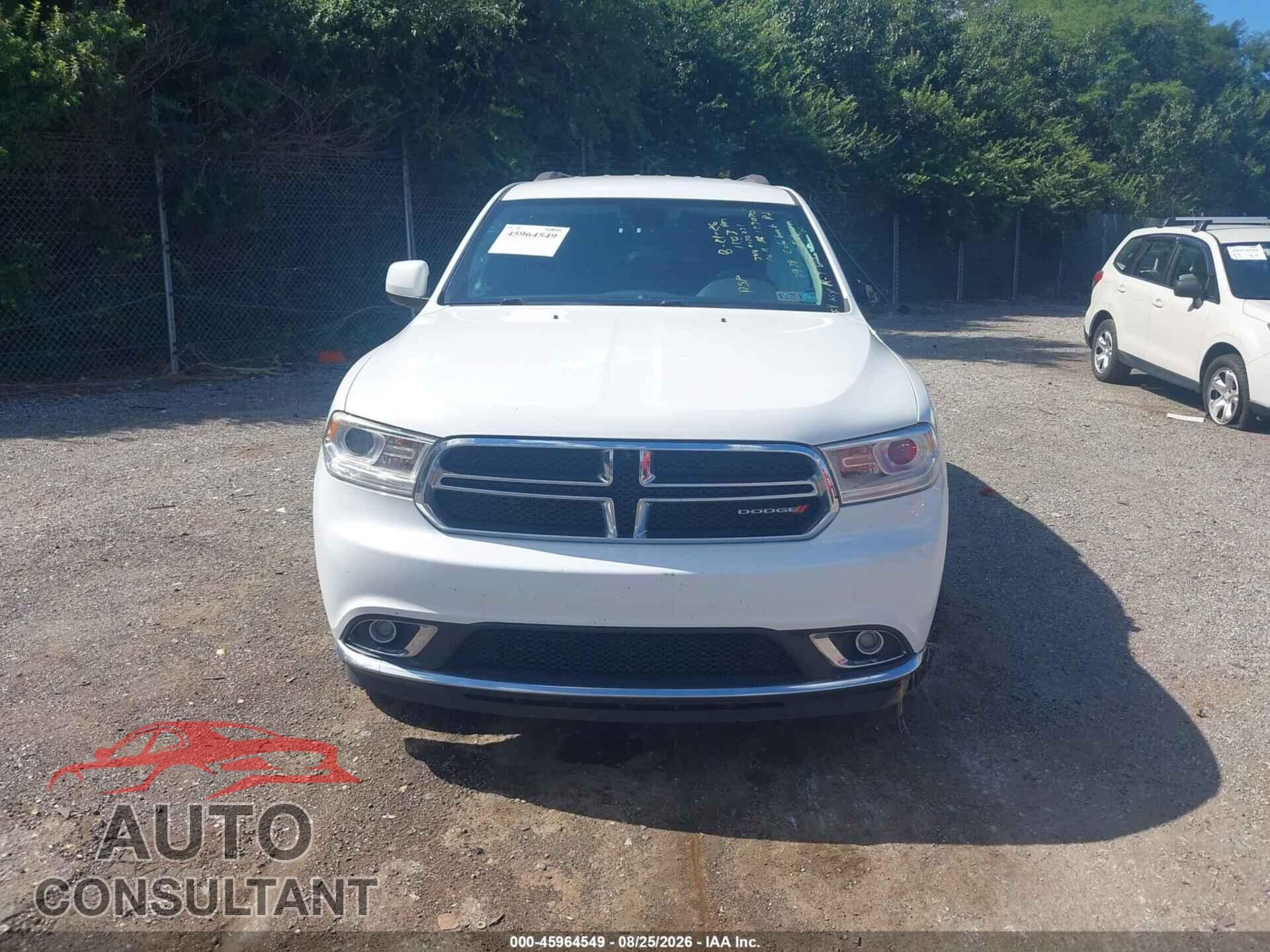 DODGE DURANGO 2016 - 1C4RDJAGXGC363248
