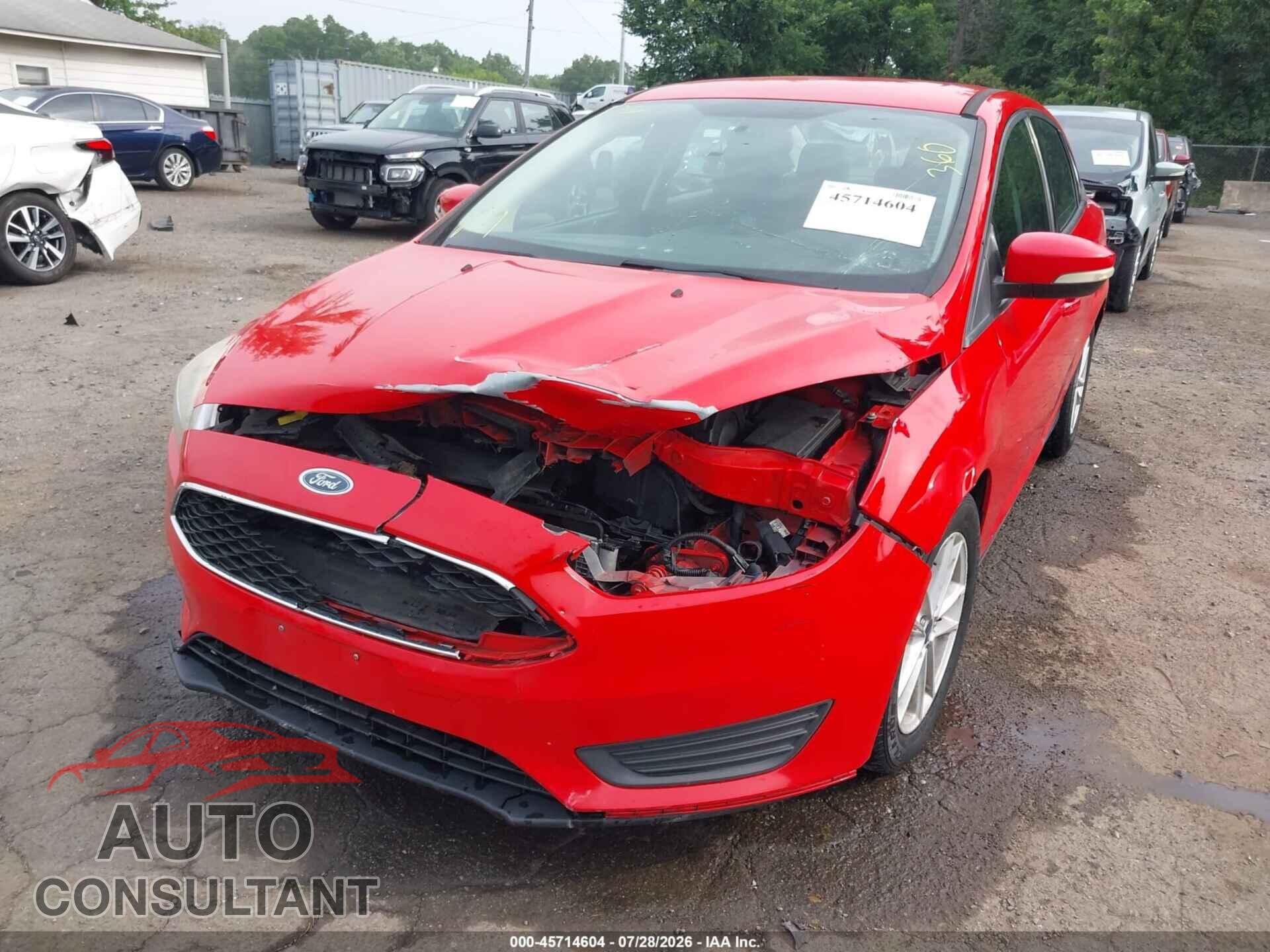 FORD FOCUS 2017 - 1FADP3F20HL231598