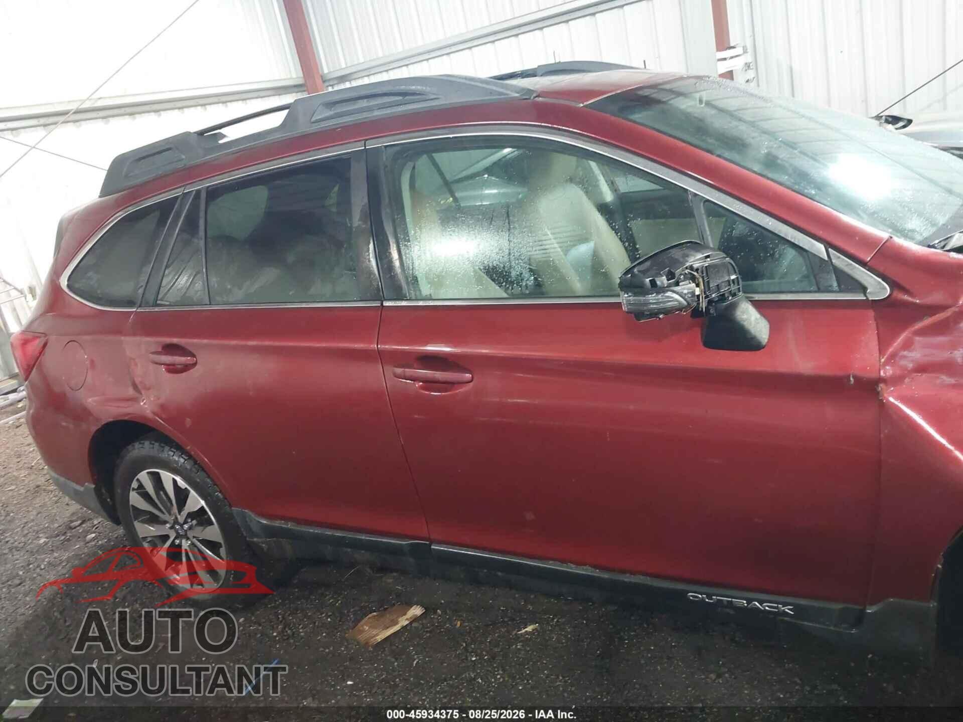 SUBARU OUTBACK 2017 - 4S4BSANC1H3407522