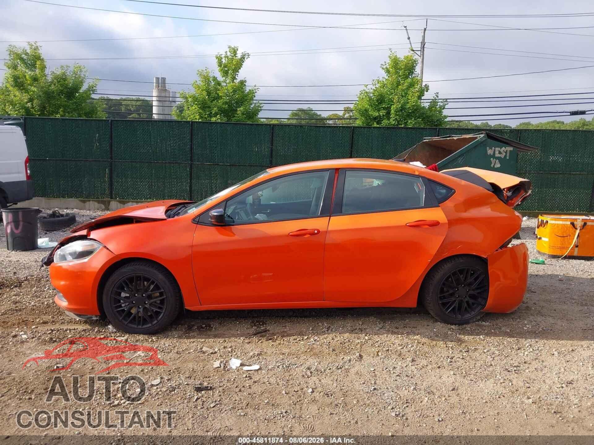 DODGE DART 2015 - 1C3CDFBB4FD228043