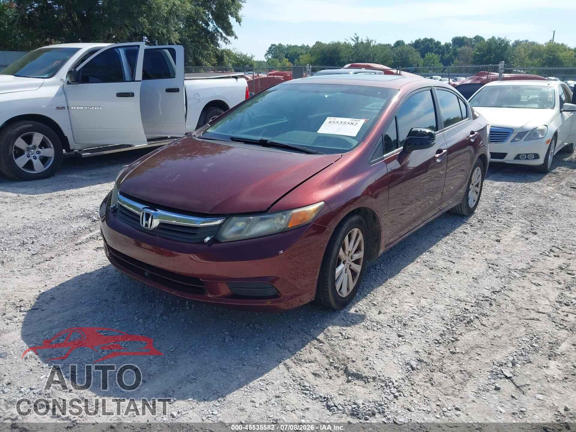 HONDA CIVIC 2012 - 19XFB2F80CE108367