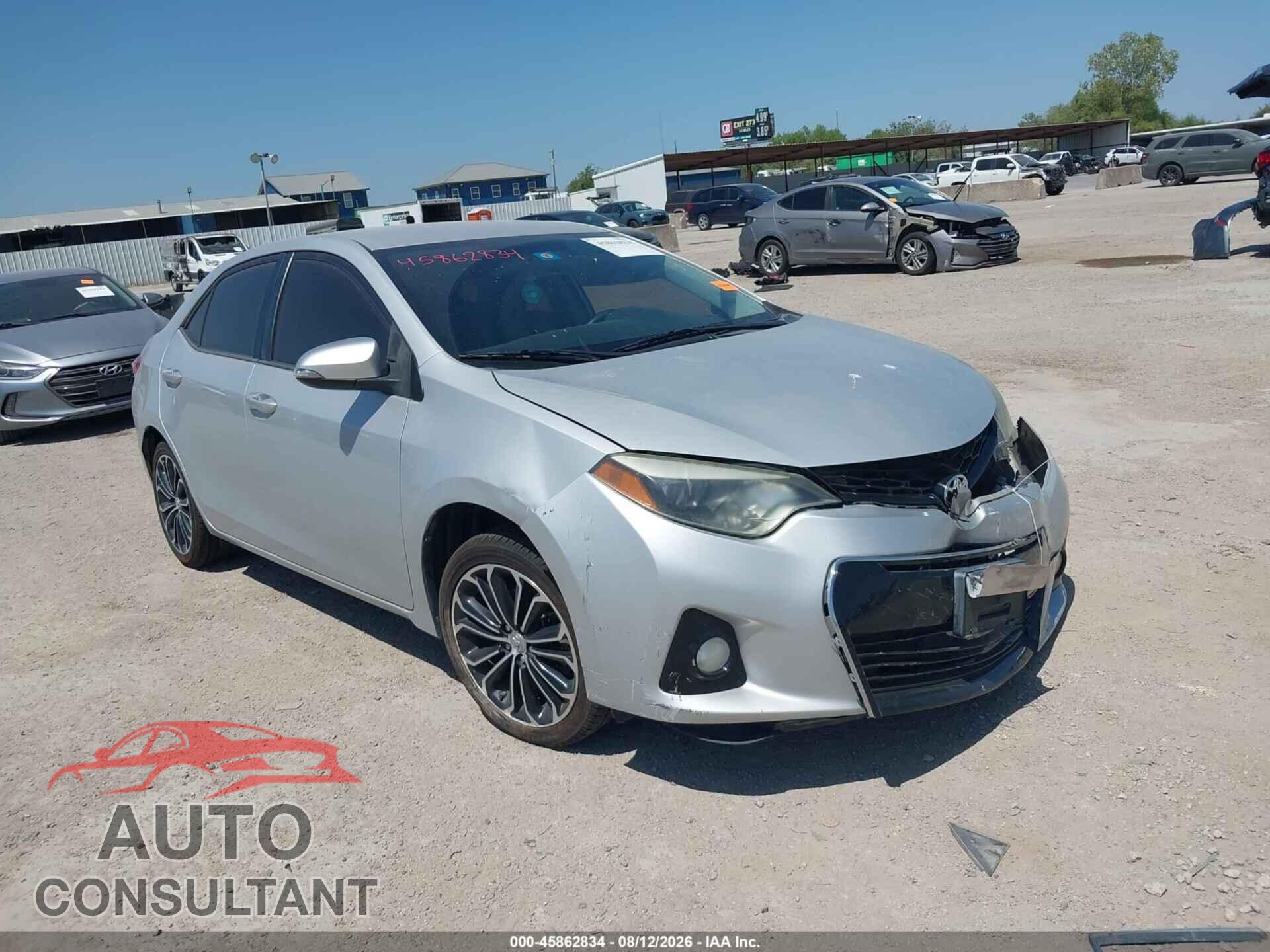 TOYOTA COROLLA 2015 - 2T1BURHE0FC341642