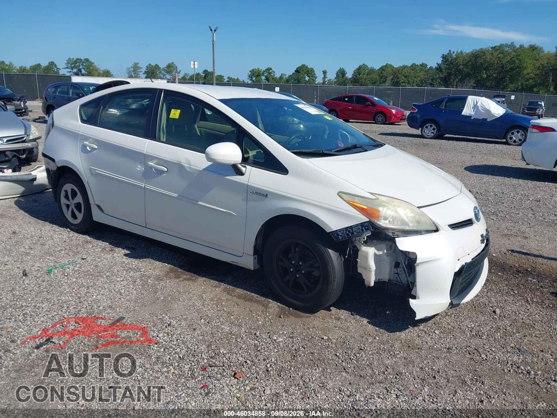 TOYOTA PRIUS 2012 - JTDKN3DU6C5401066