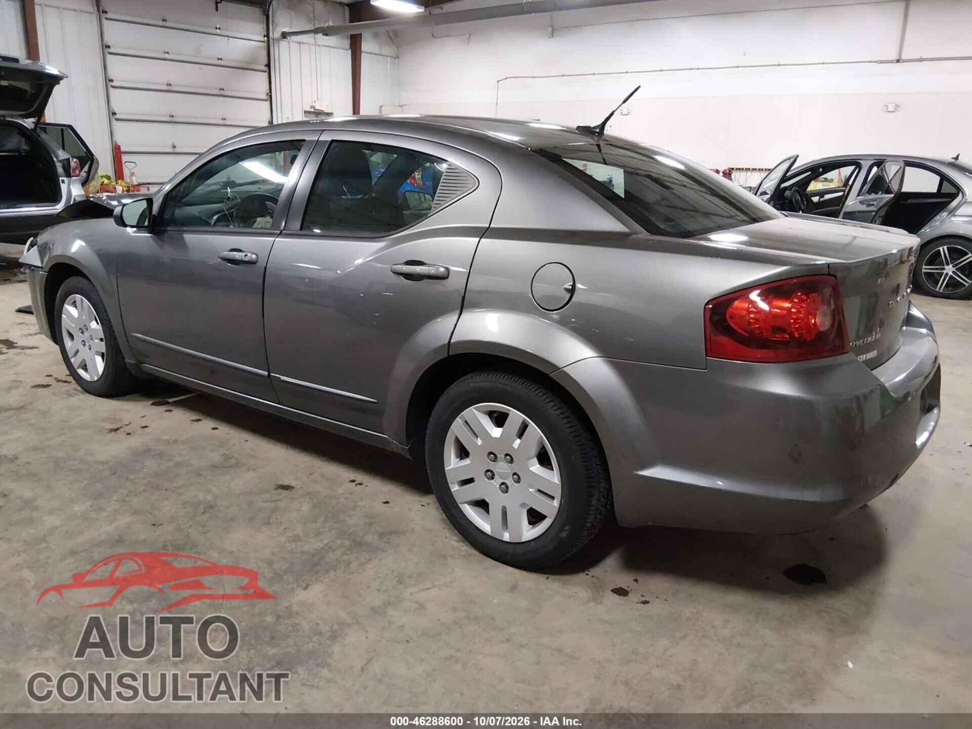 DODGE AVENGER 2012 - 1C3CDZAB9CN133888
