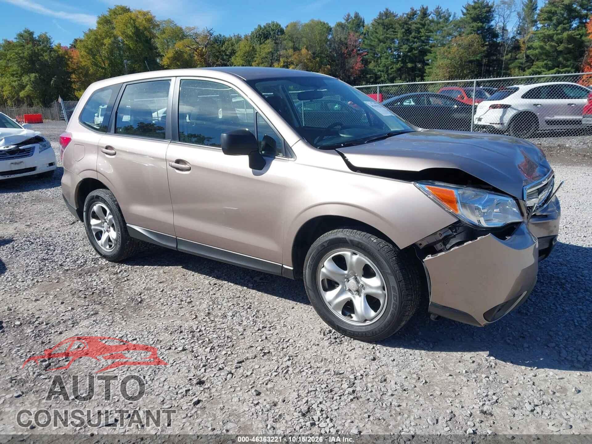 SUBARU FORESTER 2015 - JF2SJAAC9FG823094