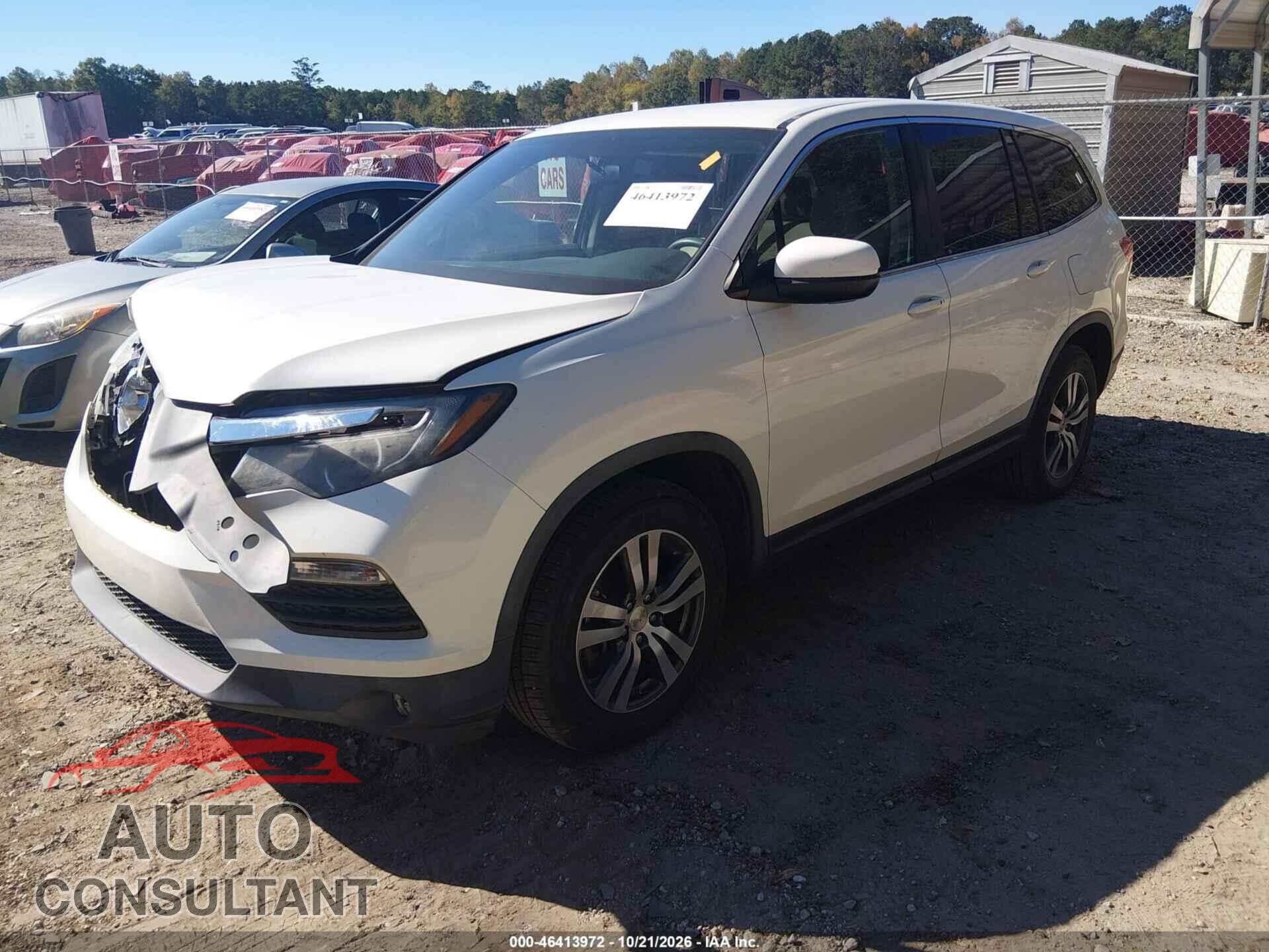 HONDA PILOT 2017 - 5FNYF5H34HB022724