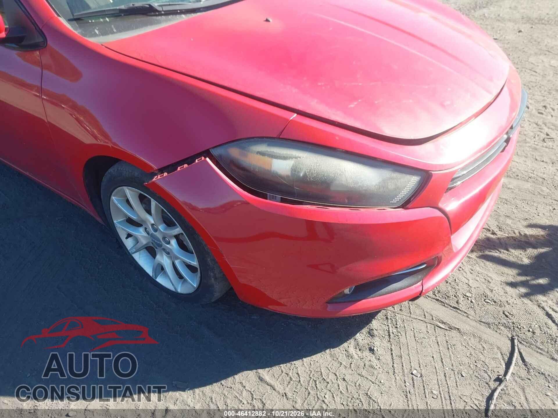 DODGE DART 2013 - 1C3CDFBA0DD345476