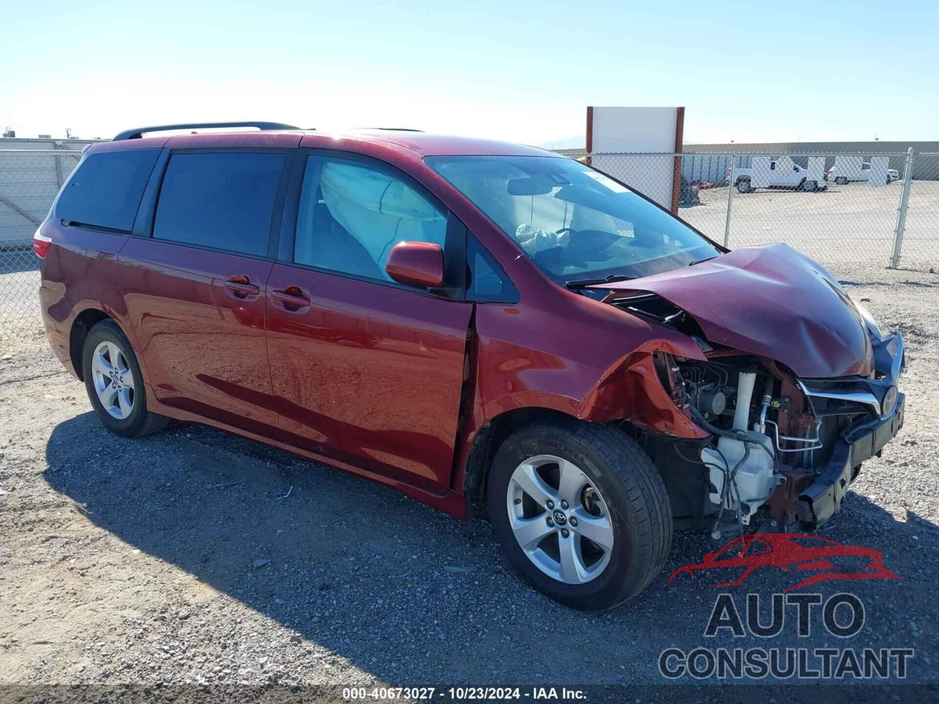 TOYOTA SIENNA 2019 - 5TDKZ3DC6KS977700