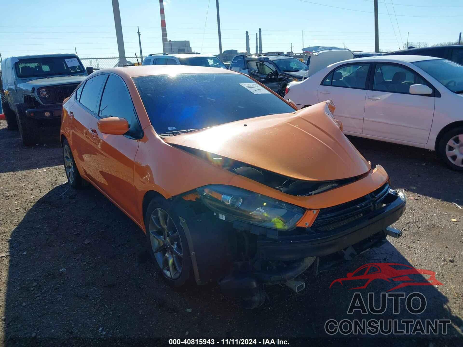 DODGE DART 2013 - 1C3CDFBA8DD333611
