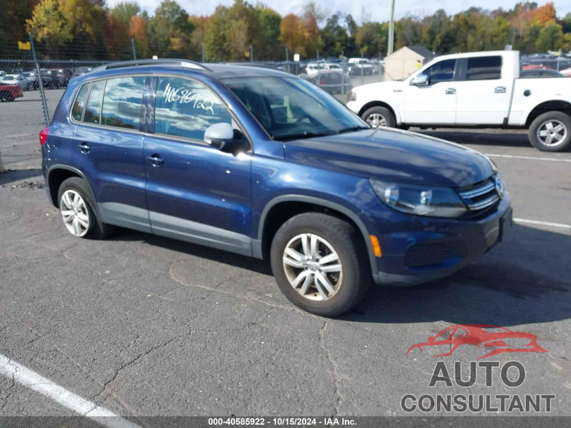 VOLKSWAGEN TIGUAN 2016 - WVGBV7AX8GW612853