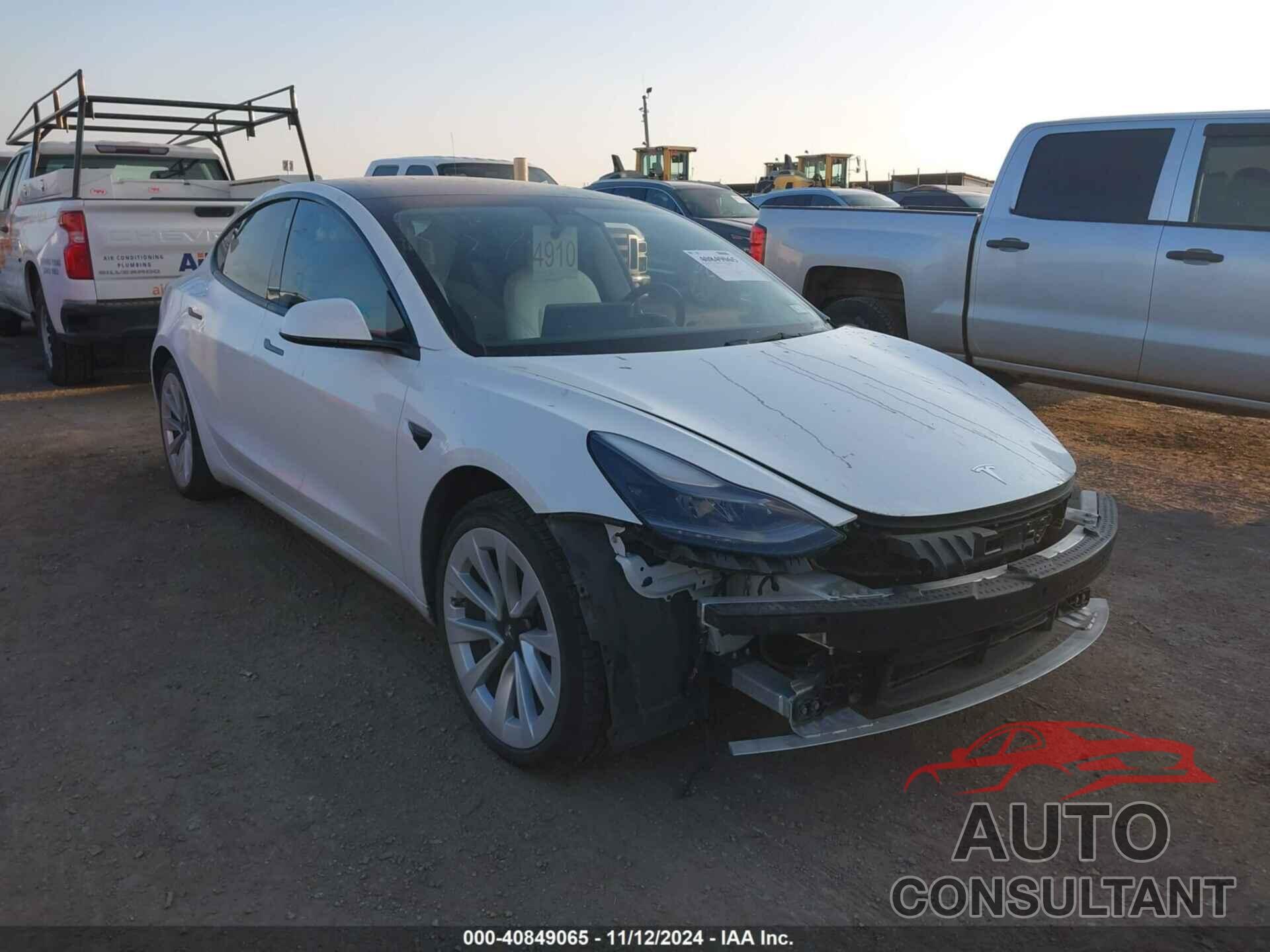 TESLA MODEL 3 2022 - 5YJ3E1EB0NF115284