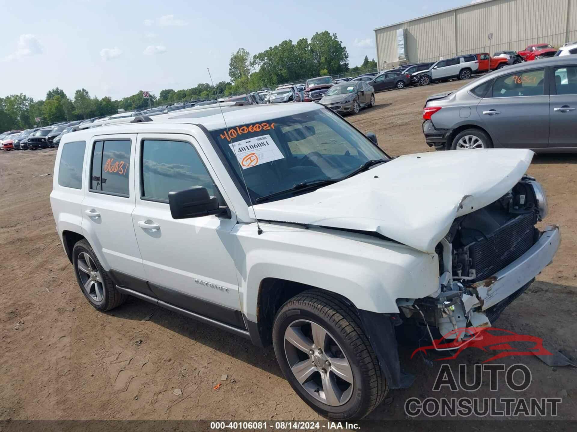 JEEP PATRIOT 2017 - 1C4NJPFA0HD209299