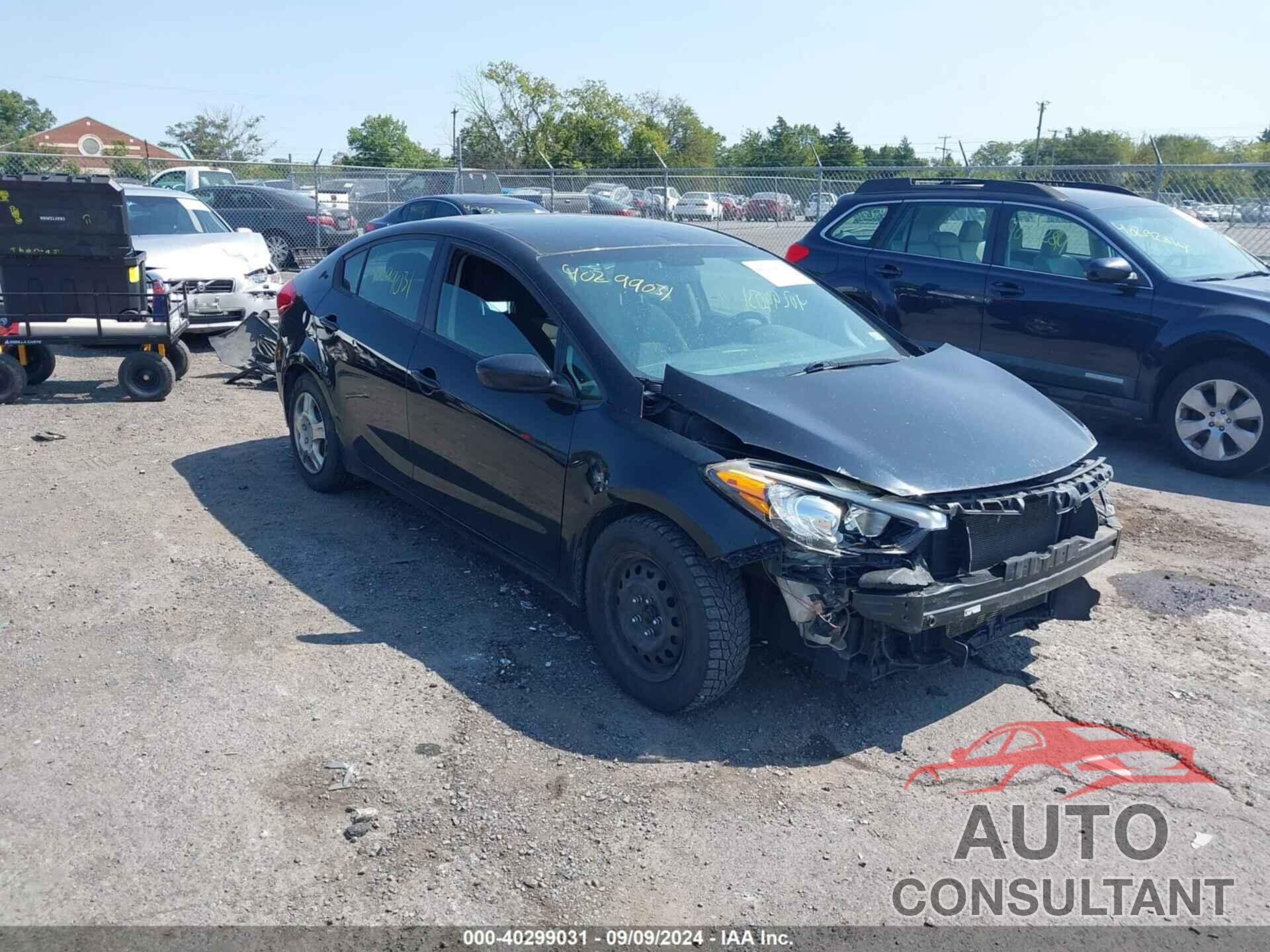 KIA FORTE 2016 - KNAFK4A64G5543134