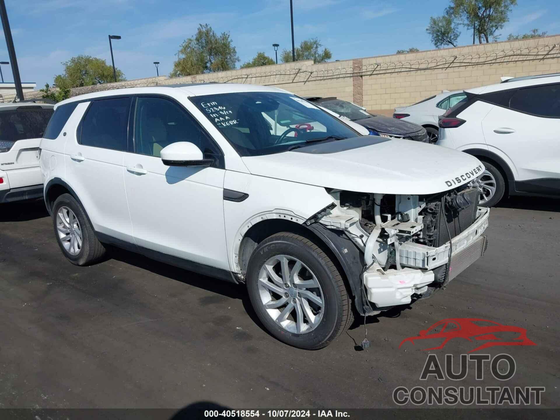 LAND ROVER DISCOVERY SPORT 2016 - SALCR2BG4GH548449