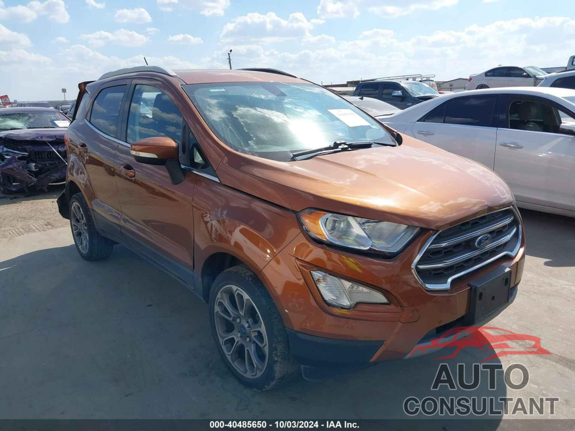 FORD ECOSPORT 2018 - MAJ6P1WL6JC202439