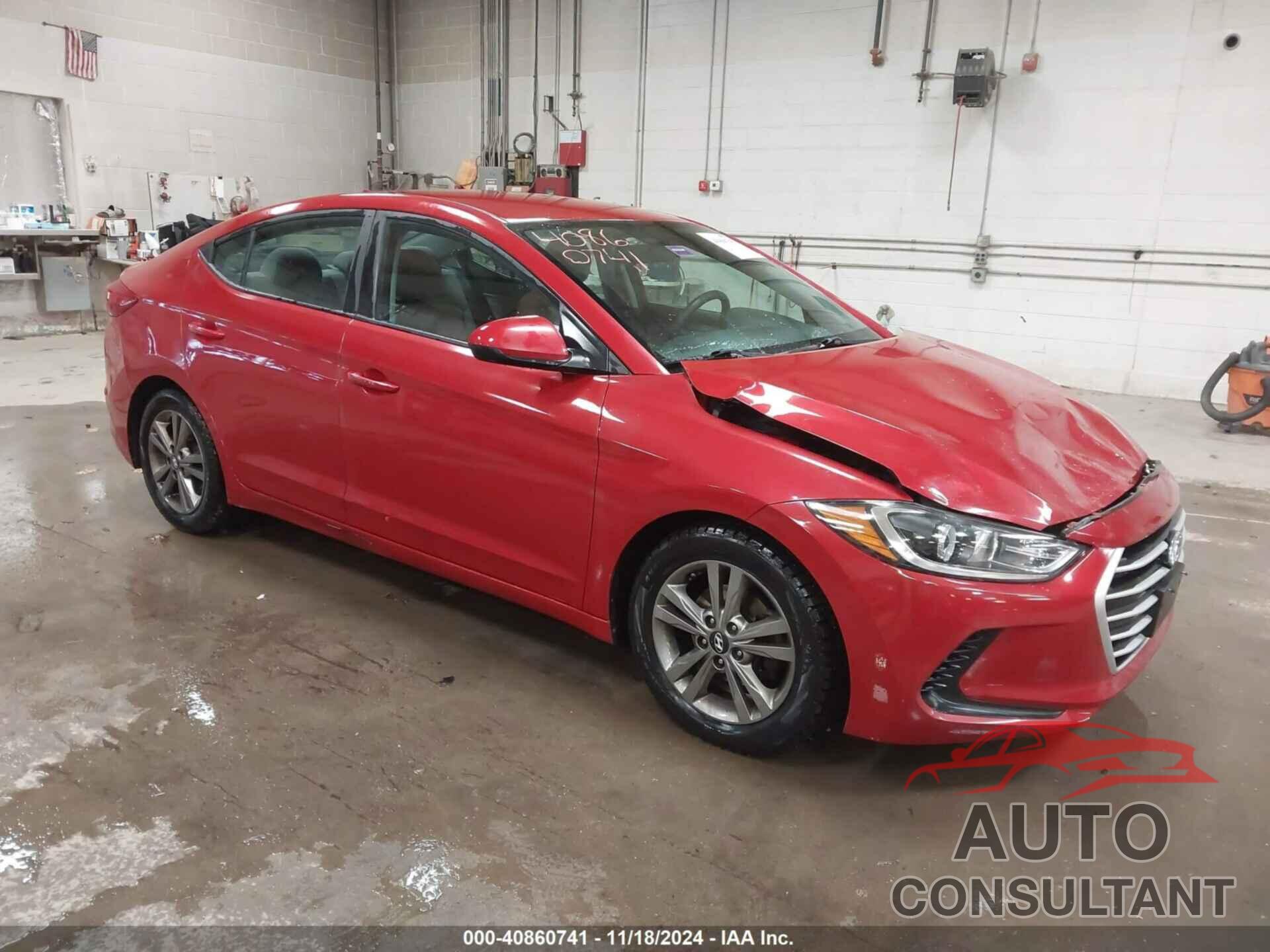 HYUNDAI ELANTRA 2018 - 5NPD84LF5JH308111