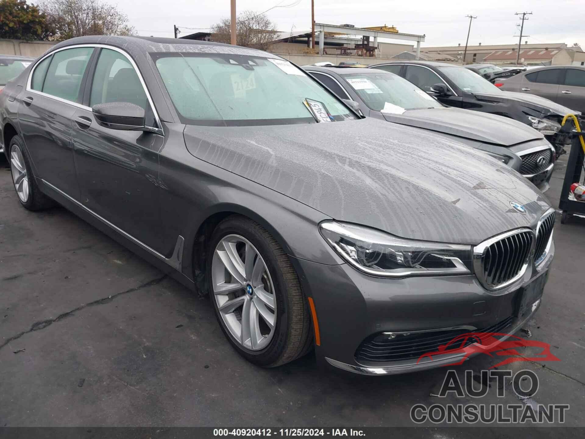 BMW 750I 2016 - WBA7F2C57GG416920