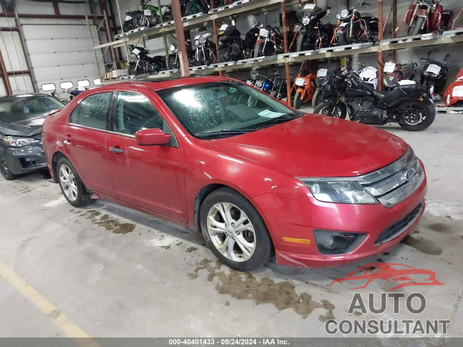 FORD FUSION 2012 - 3FAHP0HA7CR150306