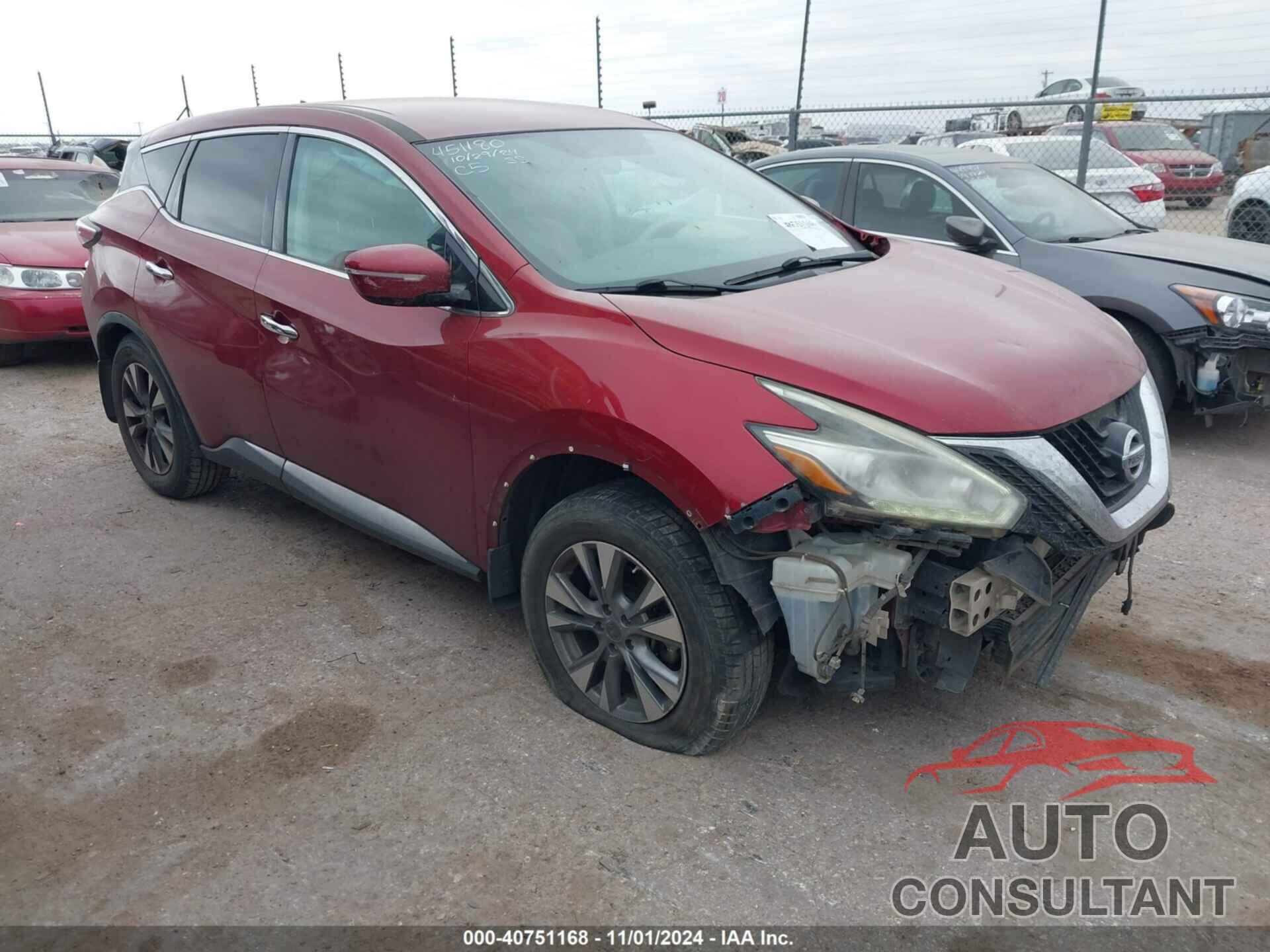 NISSAN MURANO 2015 - 5N1AZ2MG0FN265909