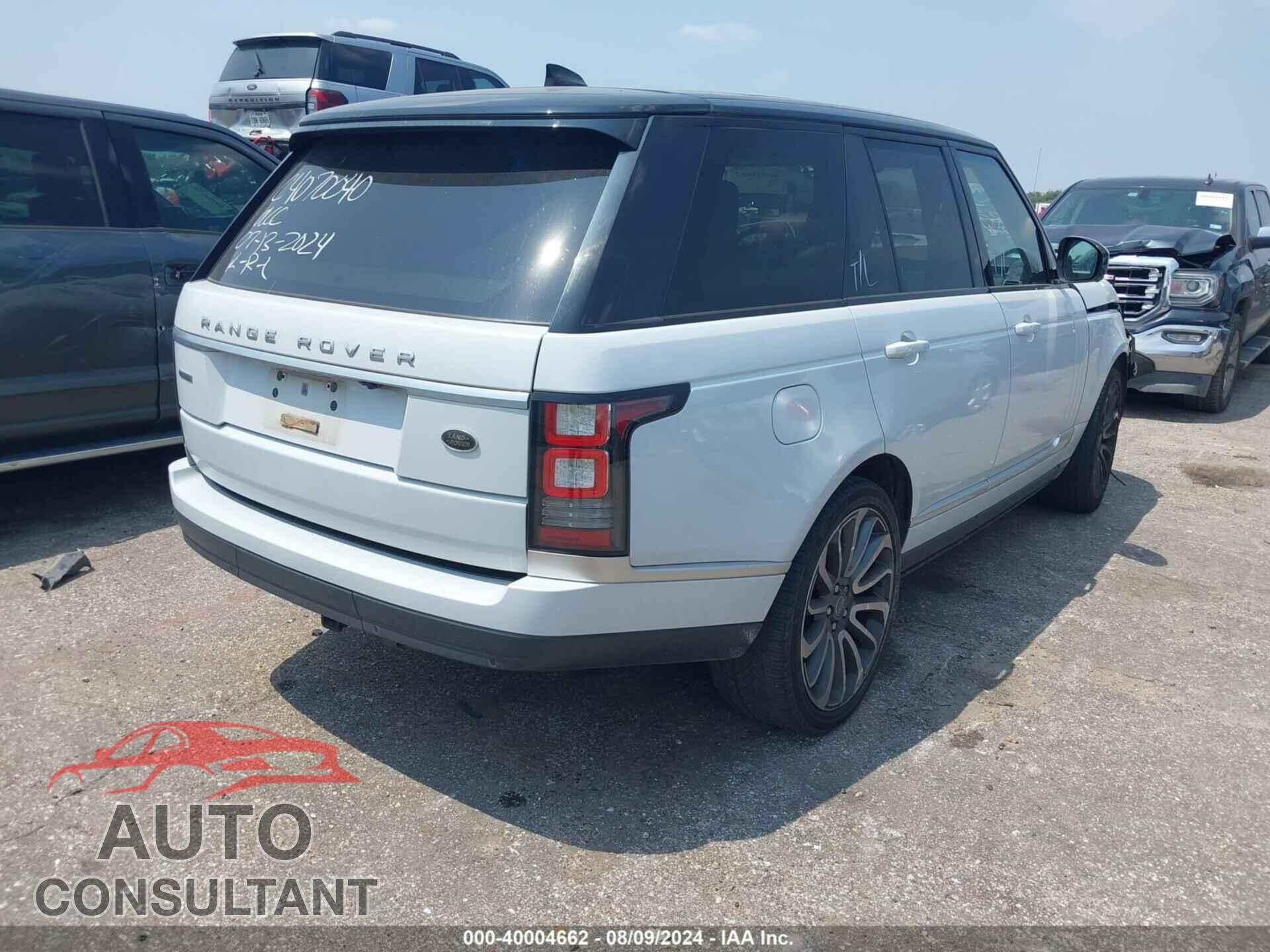 LAND ROVER RANGE ROVER 2017 - SALGS2FE8HA324433