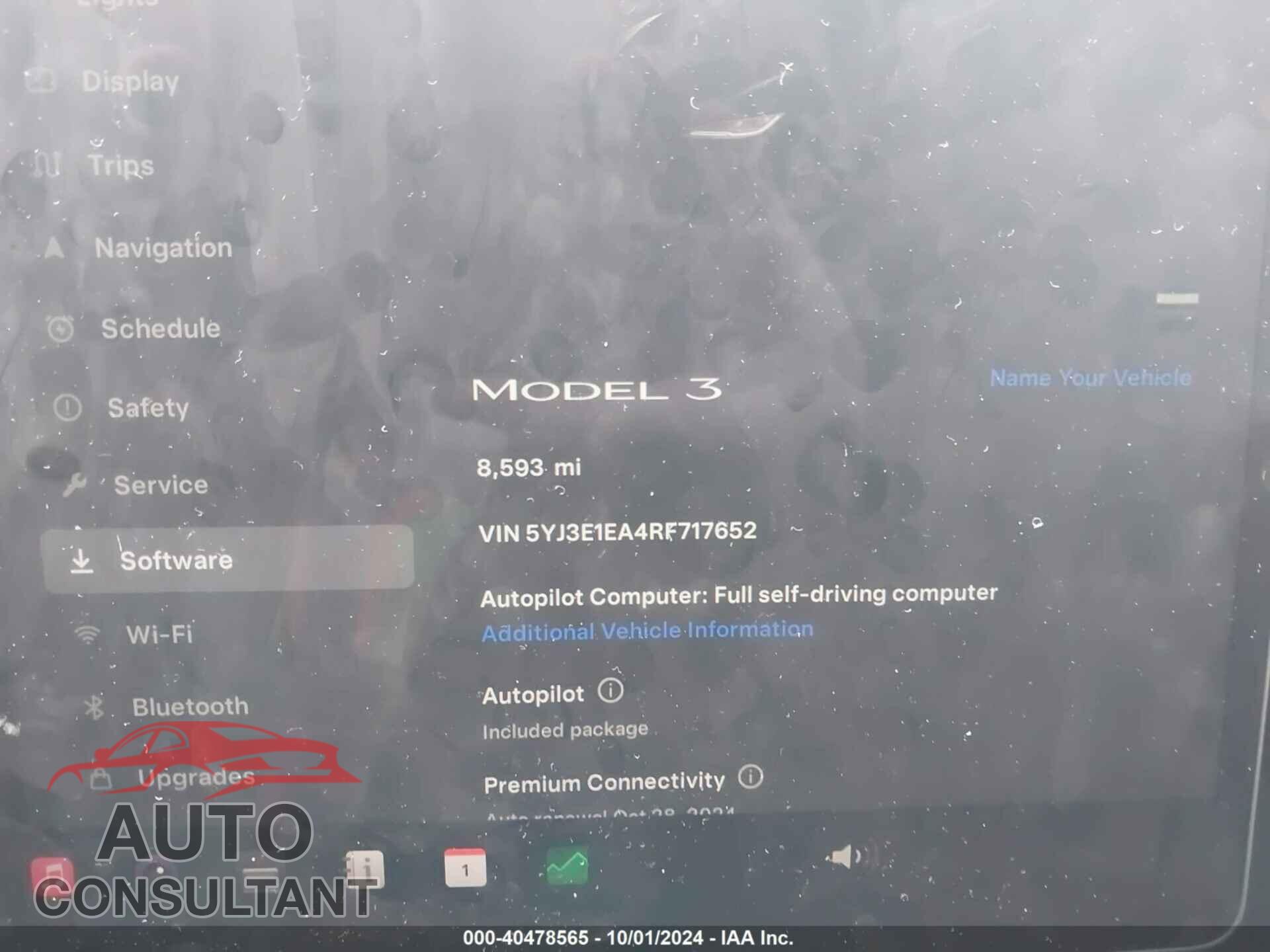 TESLA MODEL 3 2024 - 5YJ3E1EA4RF717652
