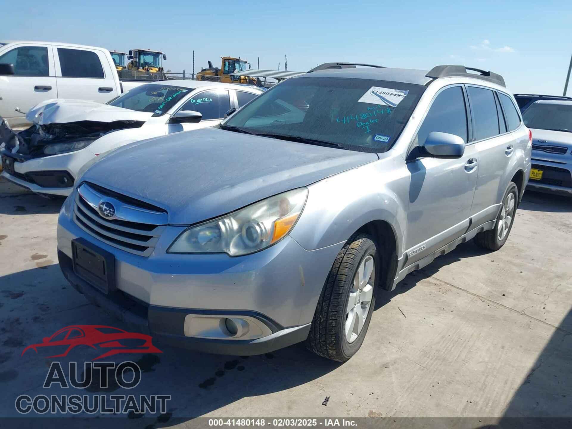 SUBARU OUTBACK 2012 - 4S4BRBCC8C3218542