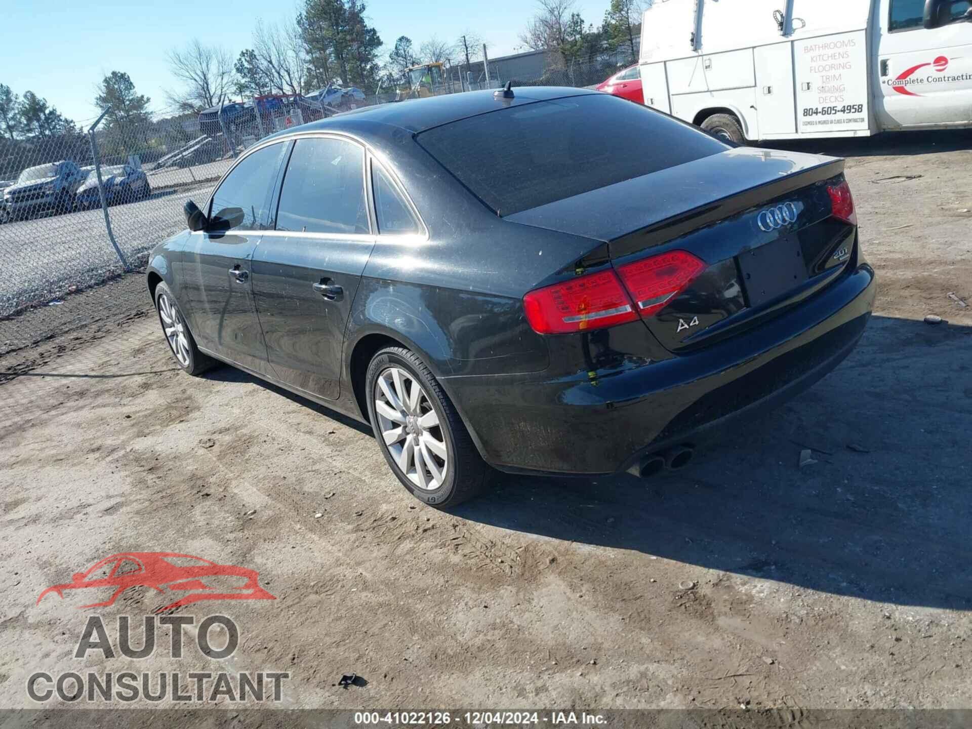 AUDI A4 2012 - WAUBFAFL0CA093533