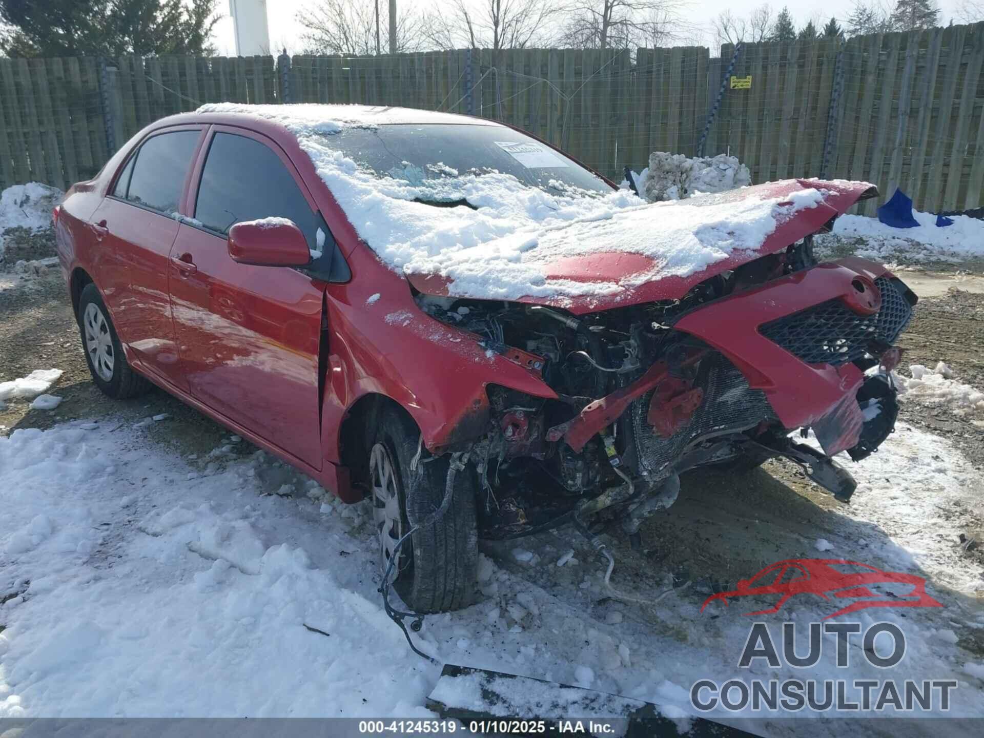 TOYOTA COROLLA 2009 - JTDBL40E899038300