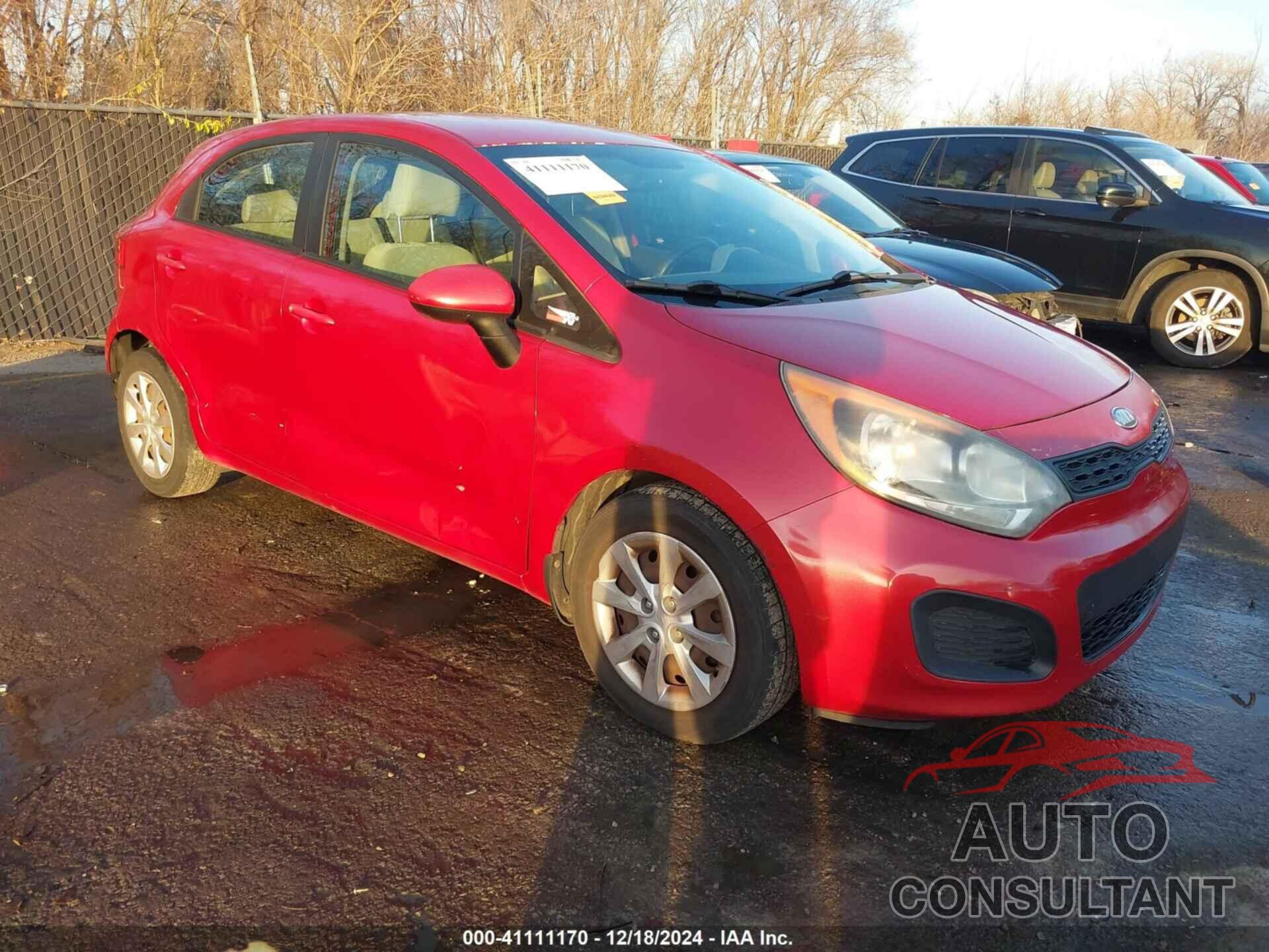 KIA RIO5 2012 - KNADM5A37C6067852