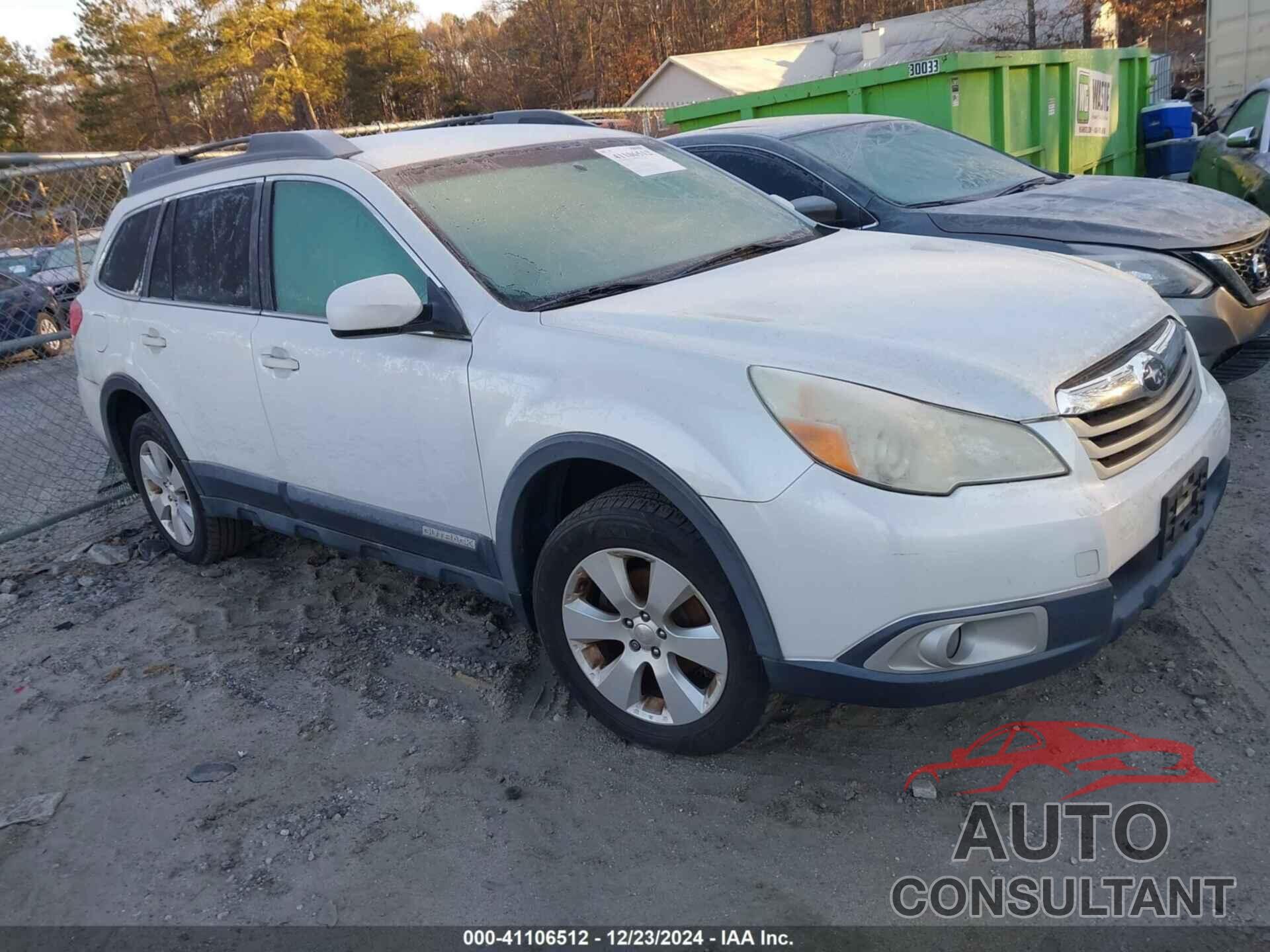 SUBARU OUTBACK 2011 - 4S4BRBCC0B3410469