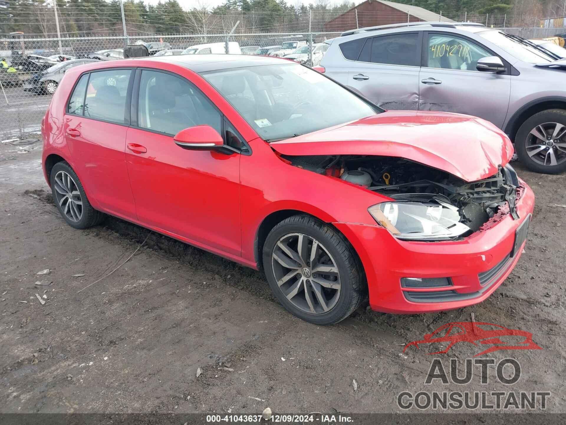 VOLKSWAGEN GOLF 2017 - 3VW217AU2HM040103