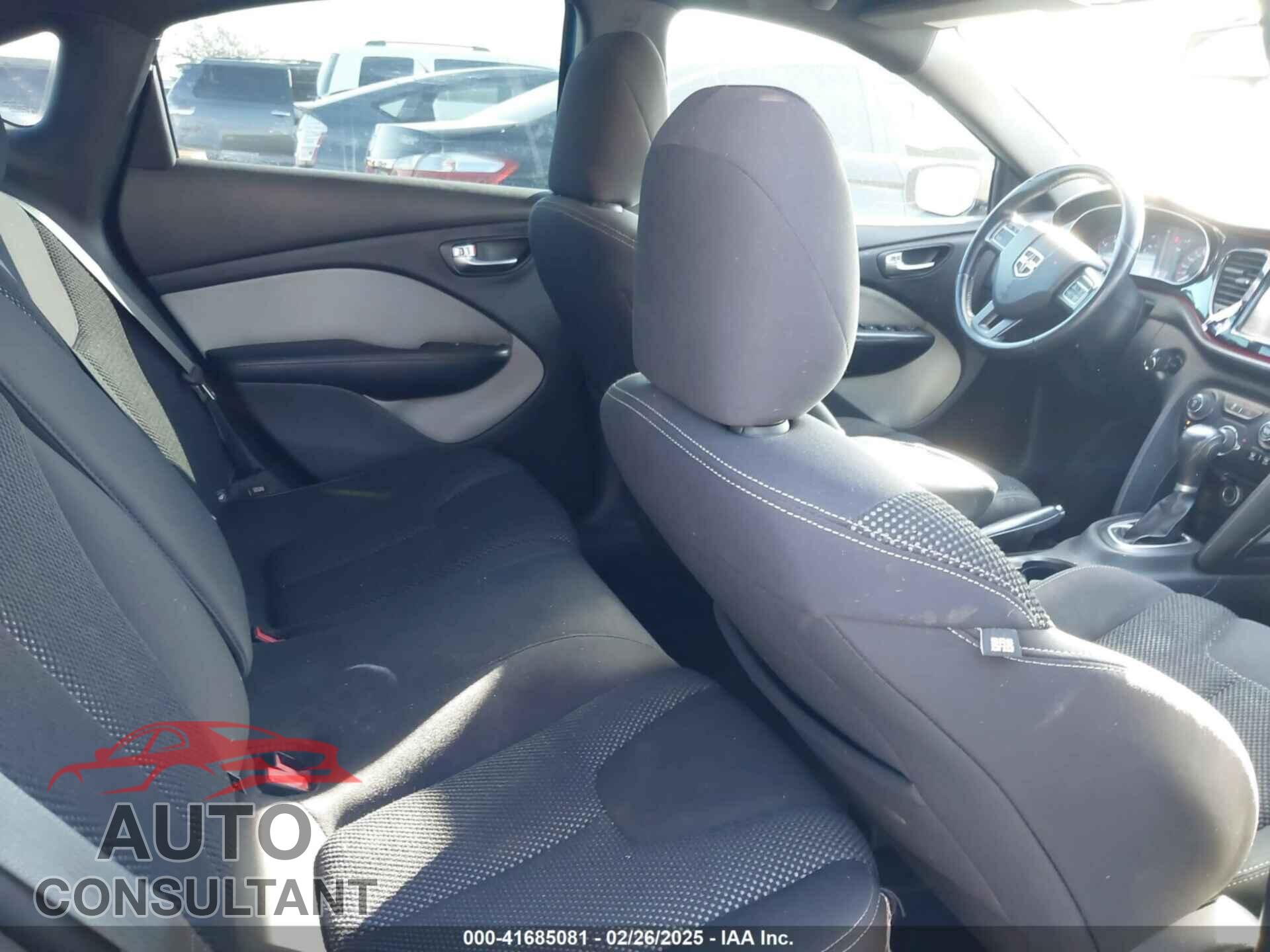 DODGE DART 2015 - 1C3CDFBB5FD201319