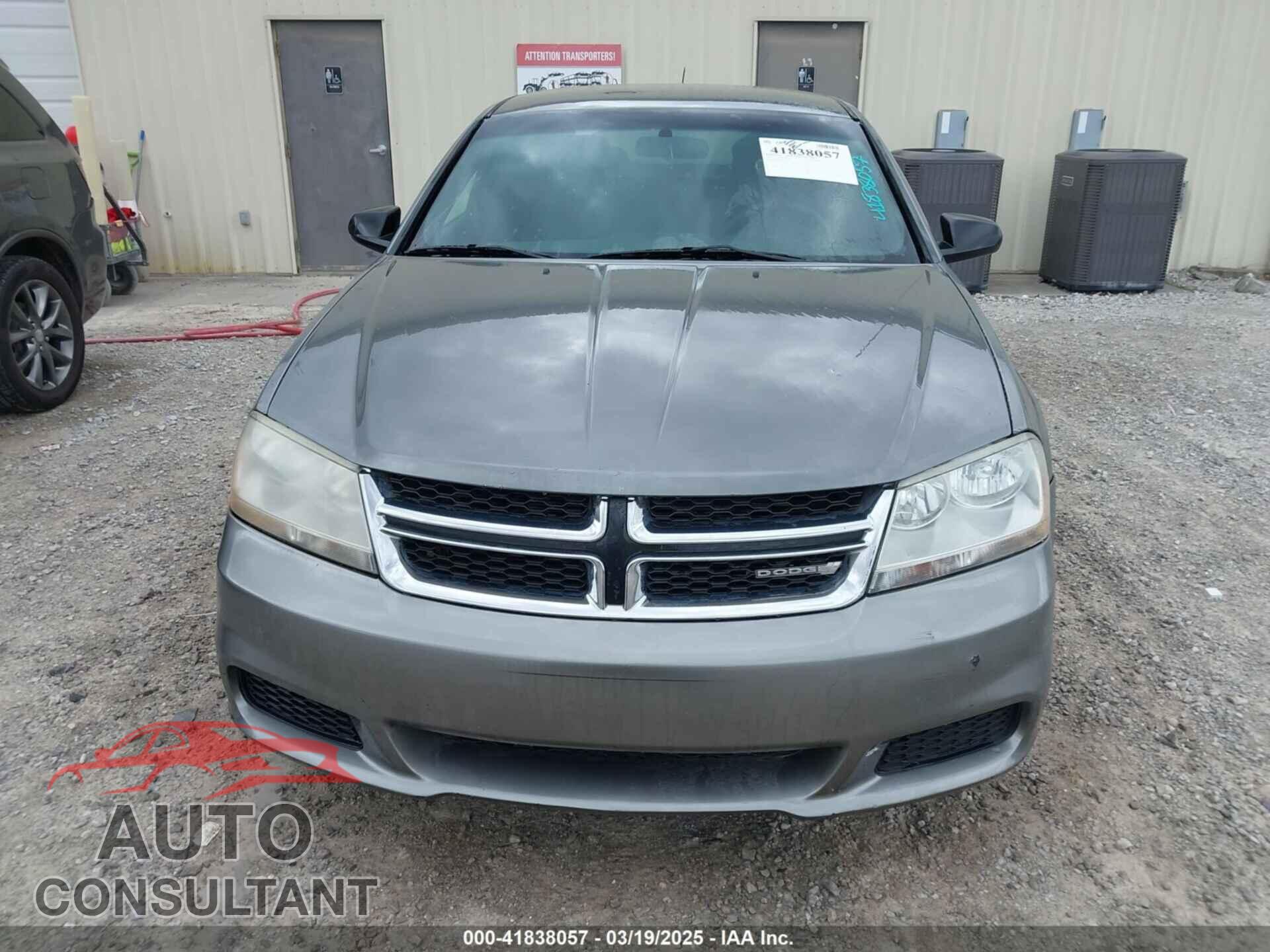 DODGE AVENGER 2013 - 1C3CDZAB9DN707407