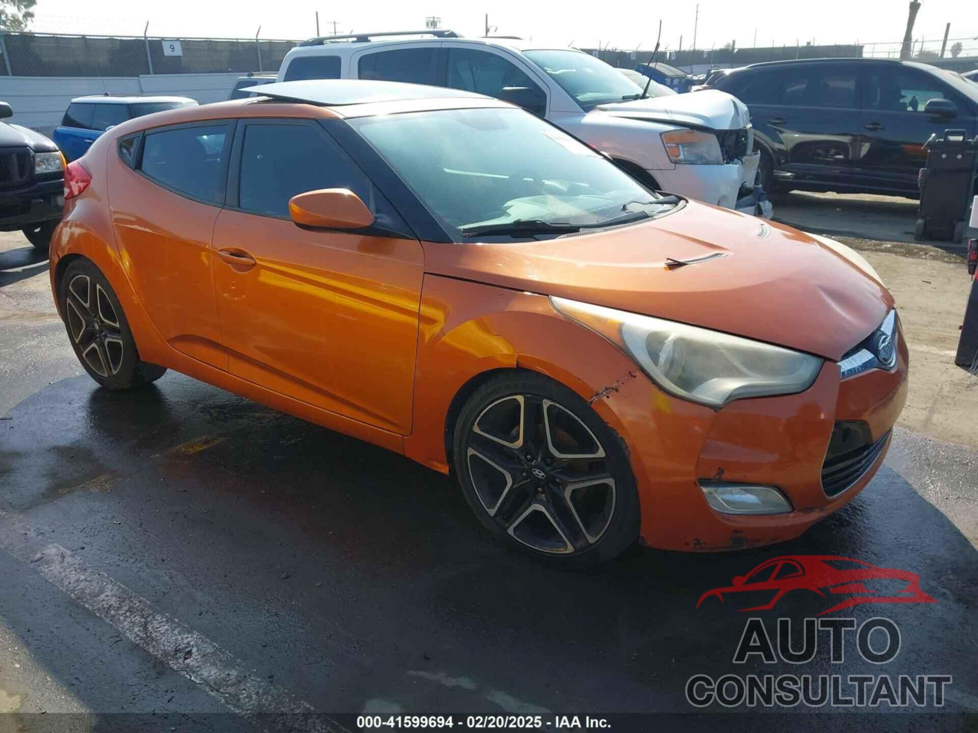 HYUNDAI VELOSTER 2012 - KMHTC6AD4CU035903