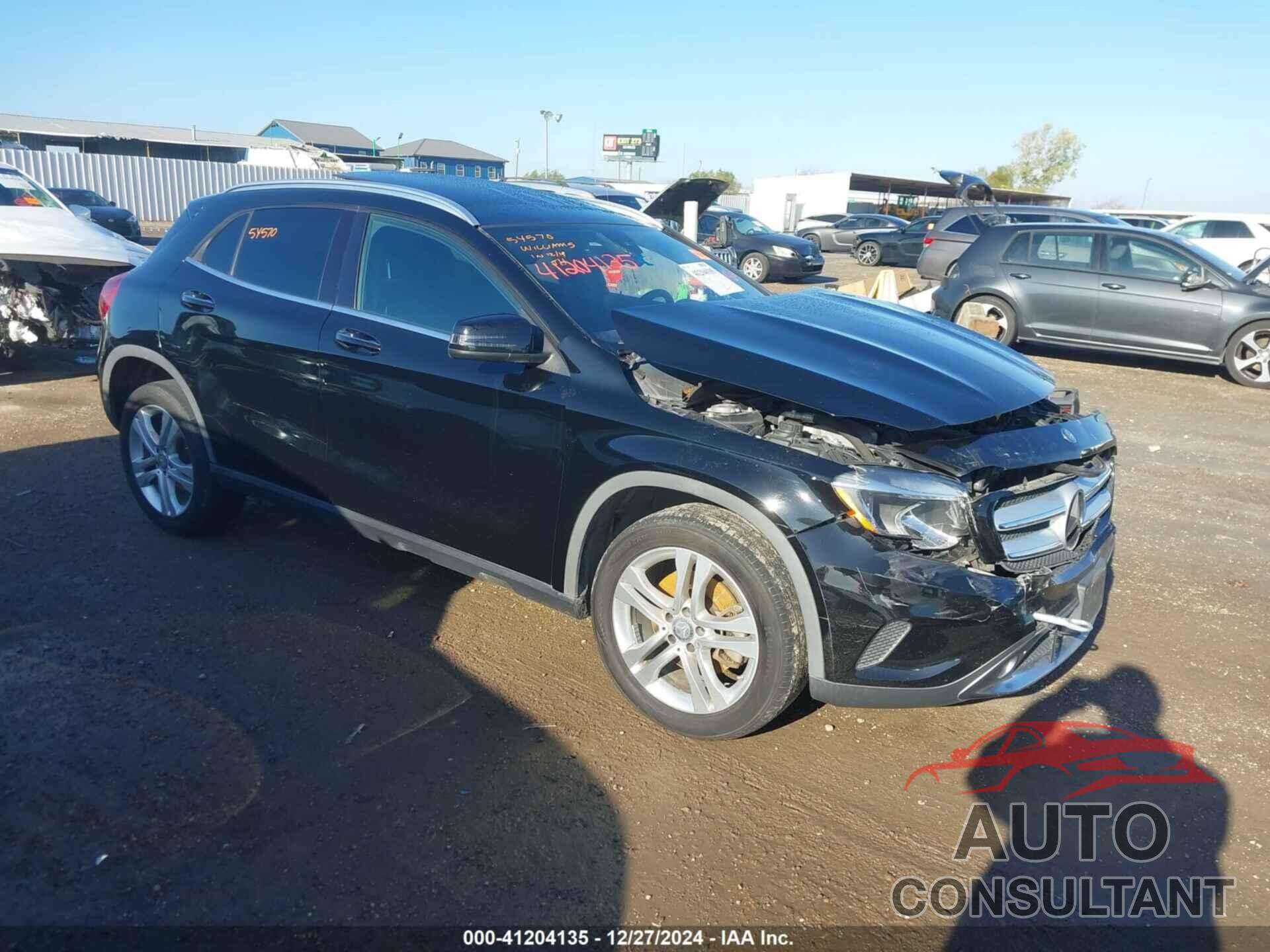 MERCEDES-BENZ GLA 250 2016 - WDCTG4EB0GJ268295
