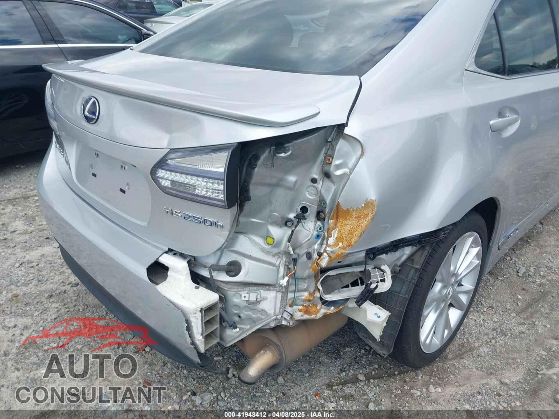 LEXUS HS 250H 2010 - JTHBB1BA6A2014293