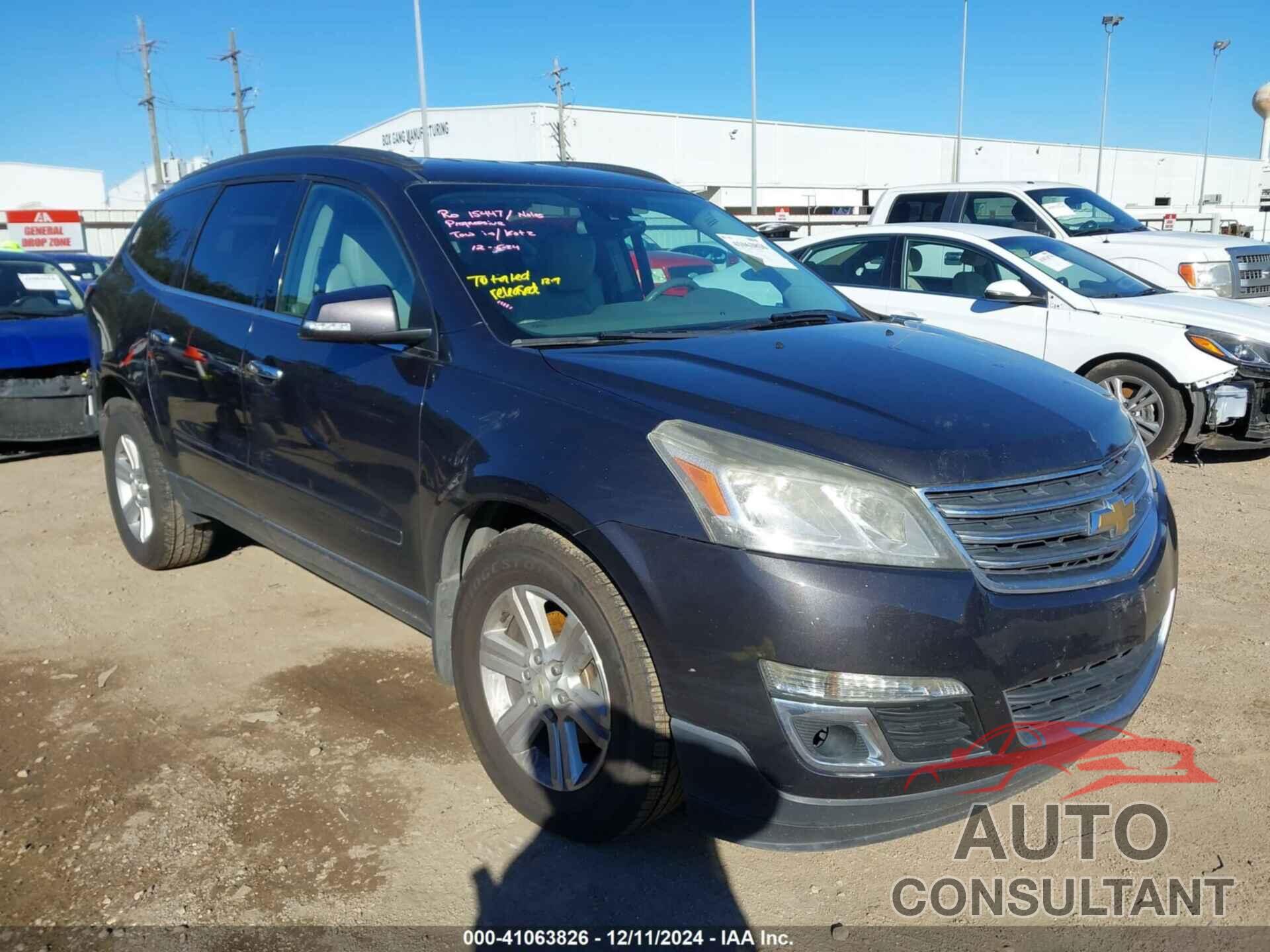 CHEVROLET TRAVERSE 2014 - 1GNKRHKDXEJ187964