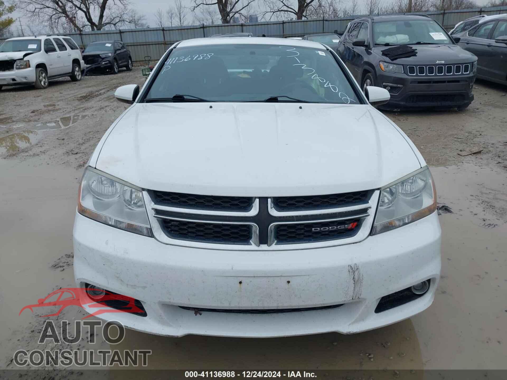 DODGE AVENGER 2012 - 1C3CDZEG2CN313882