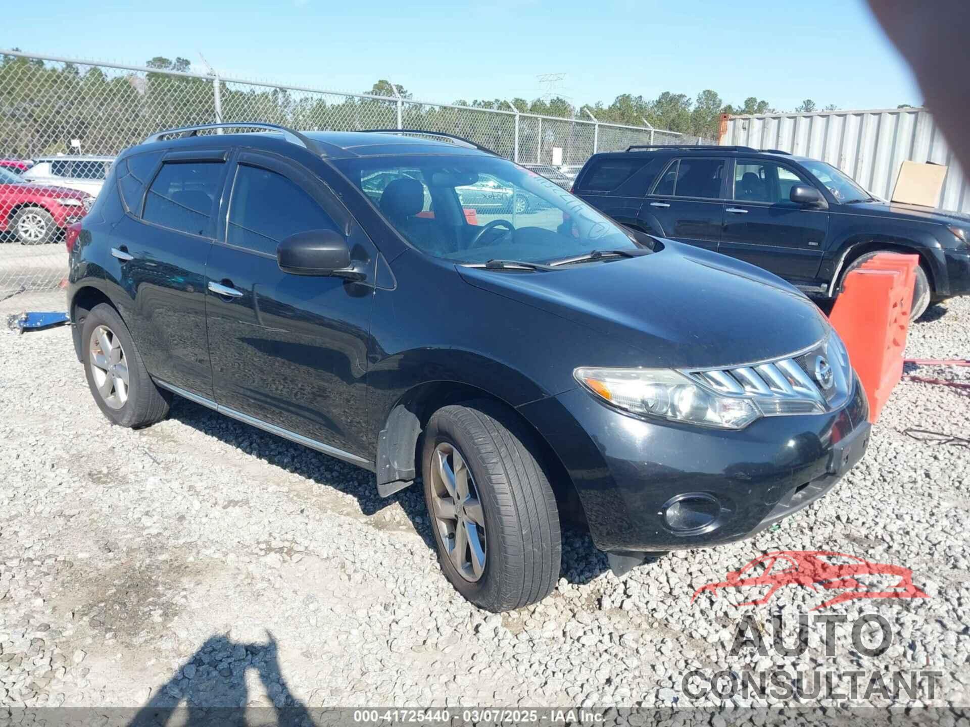 NISSAN MURANO 2010 - JN8AZ1MW5AW133113