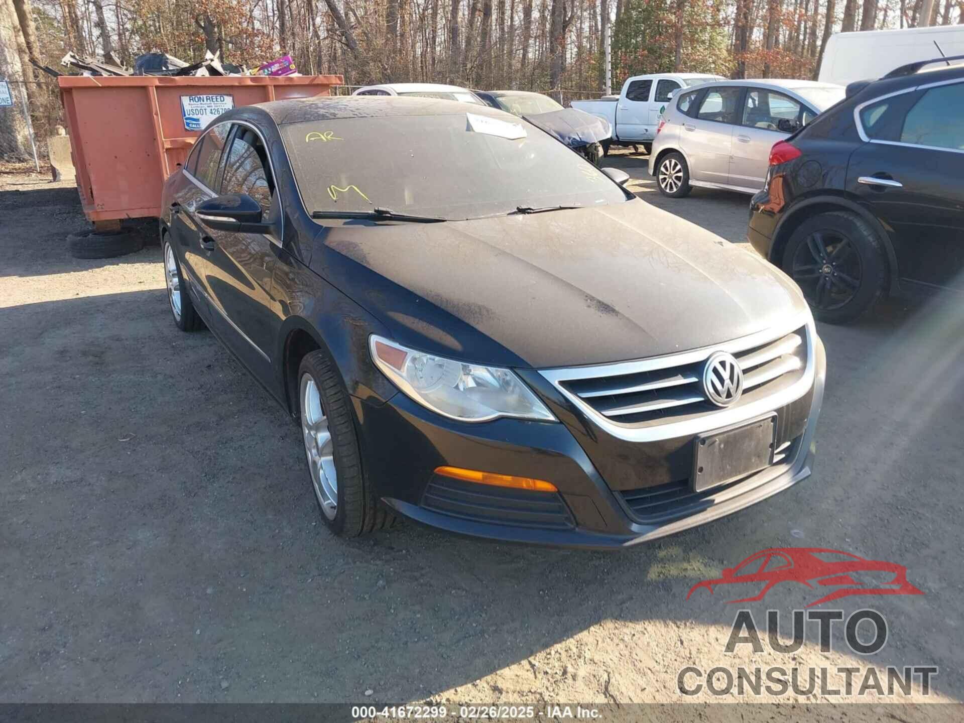 VOLKSWAGEN CC 2011 - WVWMN7AN1BE700914